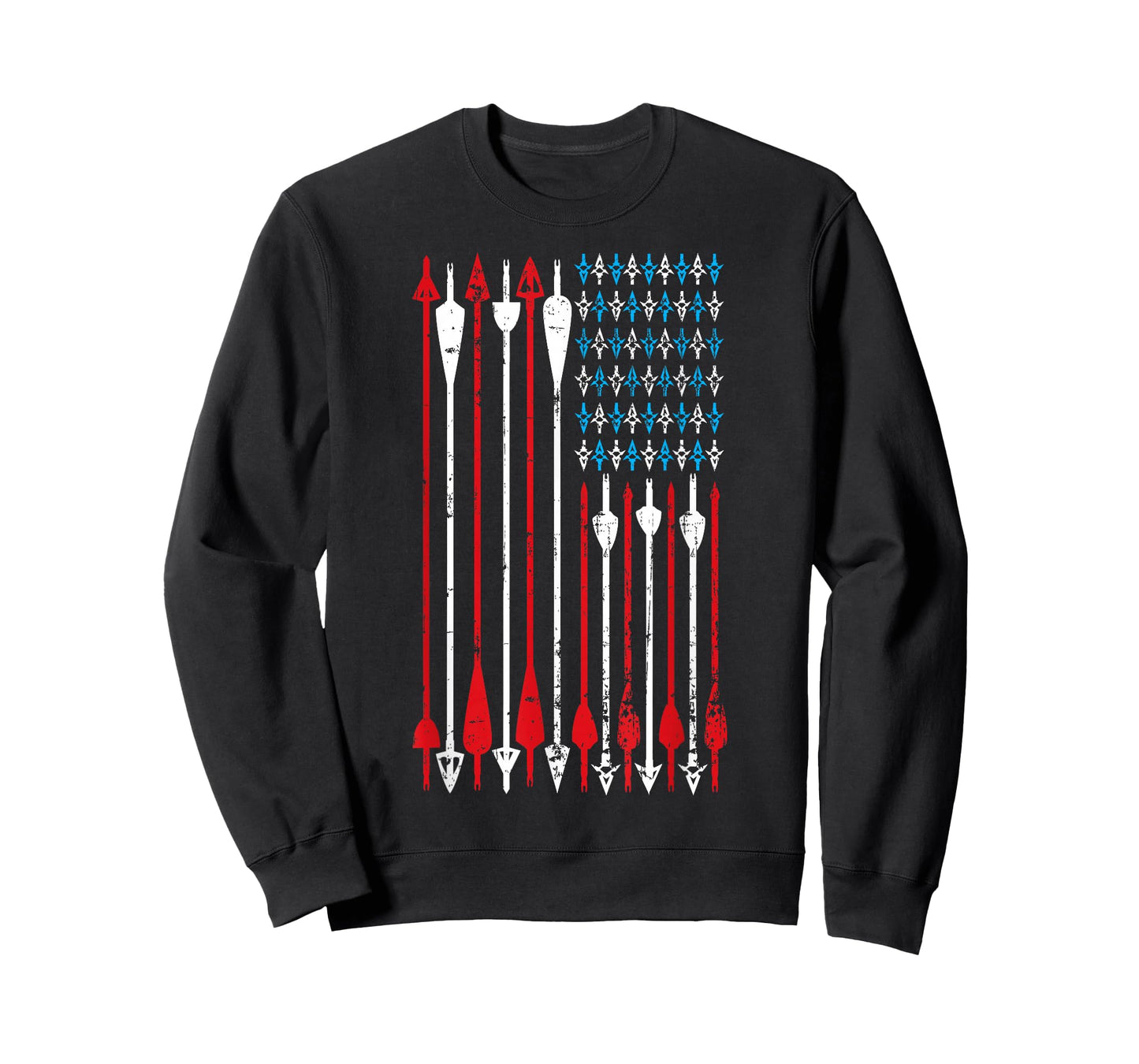 Vintage American Flag Archery Bow Hunting T-Shirt