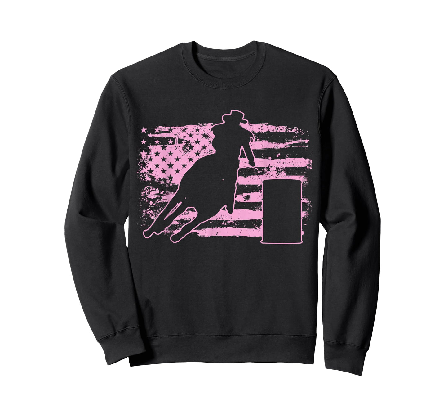 Barrel Racing USA American Flag Gift for Barrel Racers T-Shirt