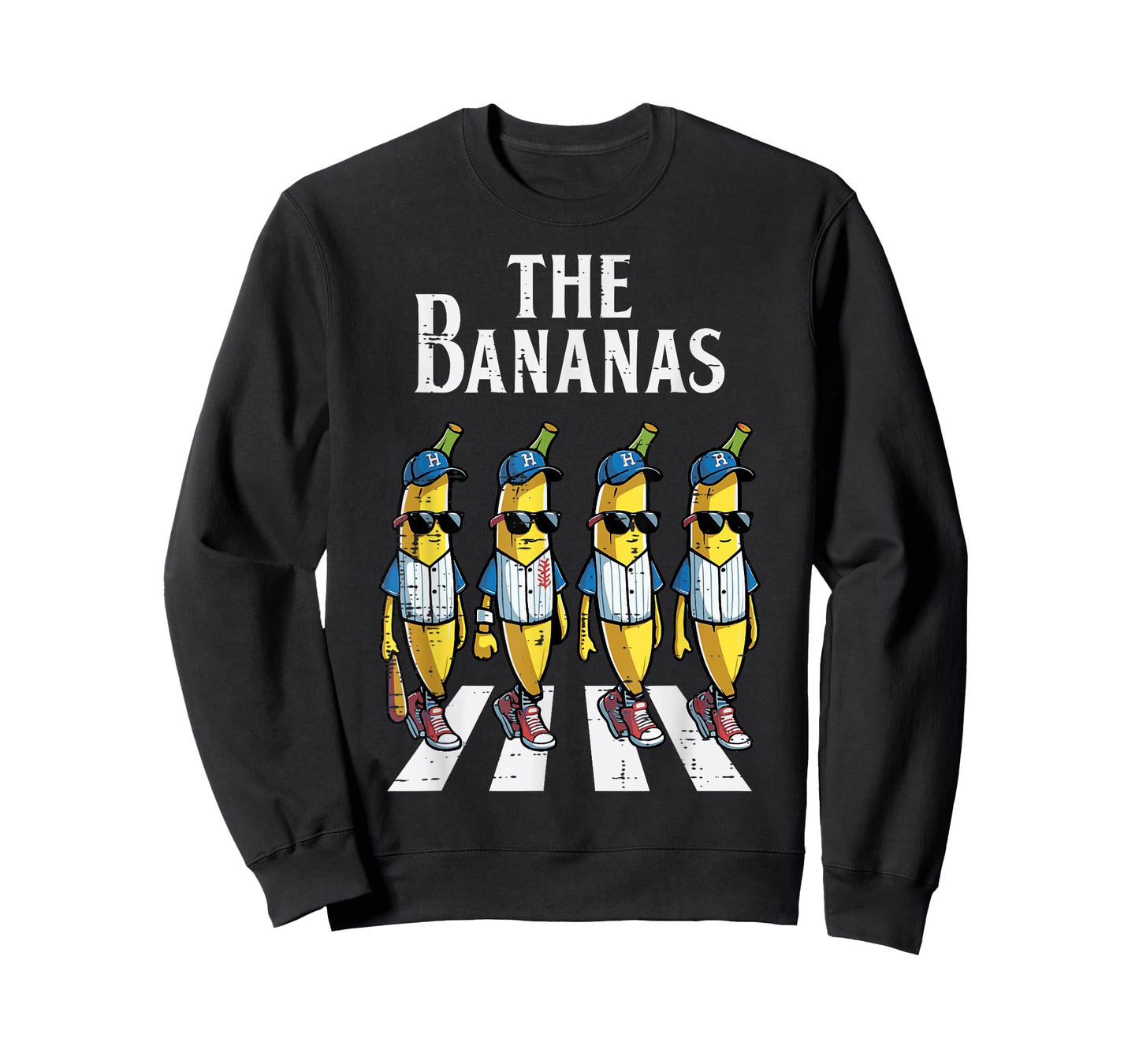 The Banana Crossing Funny Fruit Meme Parody Men Women Kids T-Shirt