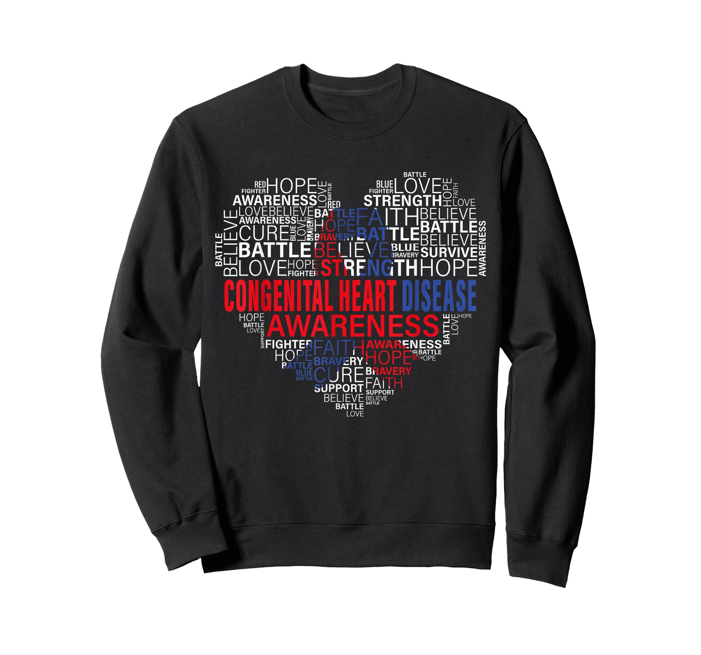 CHD Awareness Heart Disease Fighting Hope Support Warrior T-Shirt