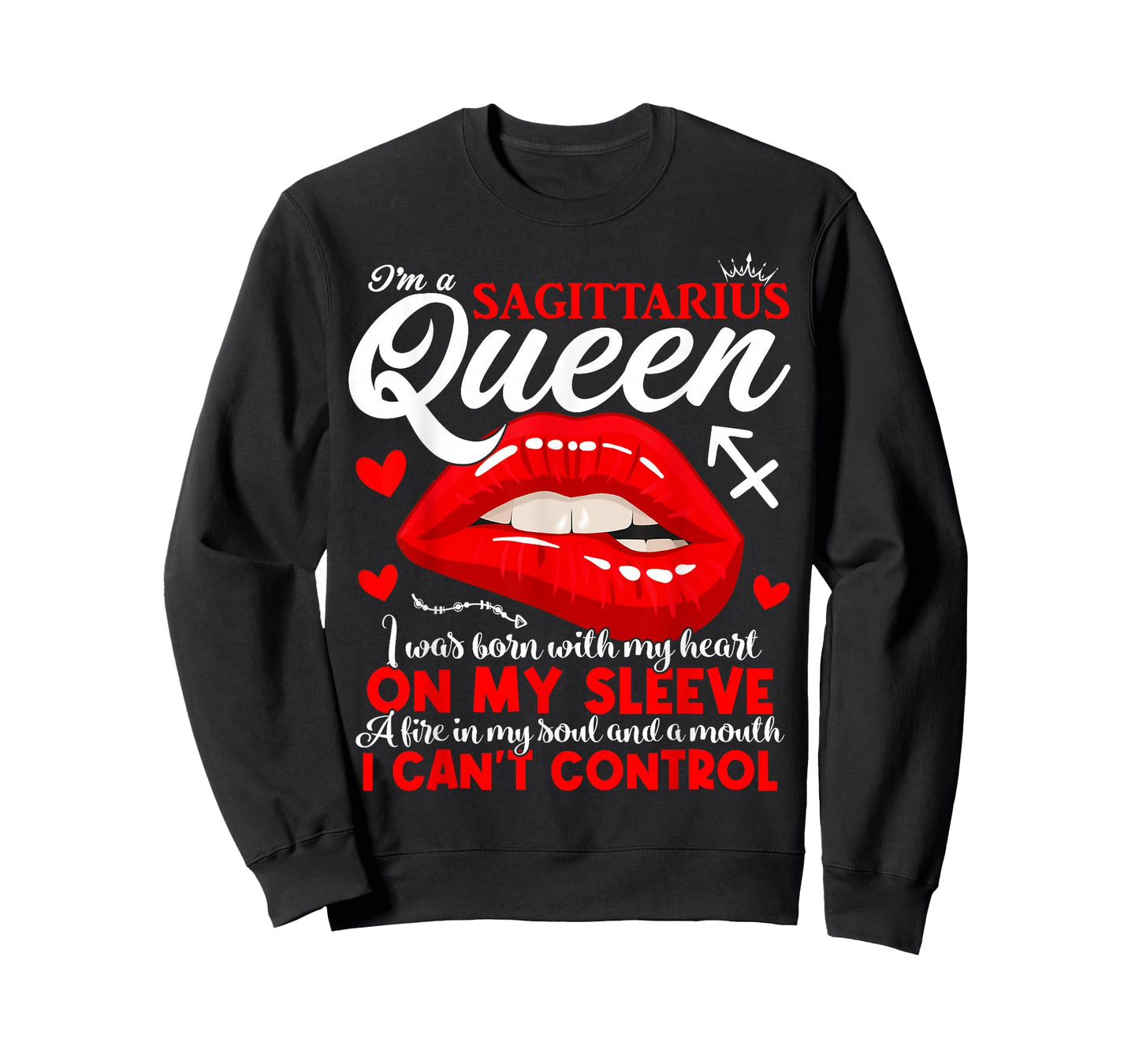 Sagittarius Queen Zodiac Sign Women Girls Lady Birthday T-Shirt