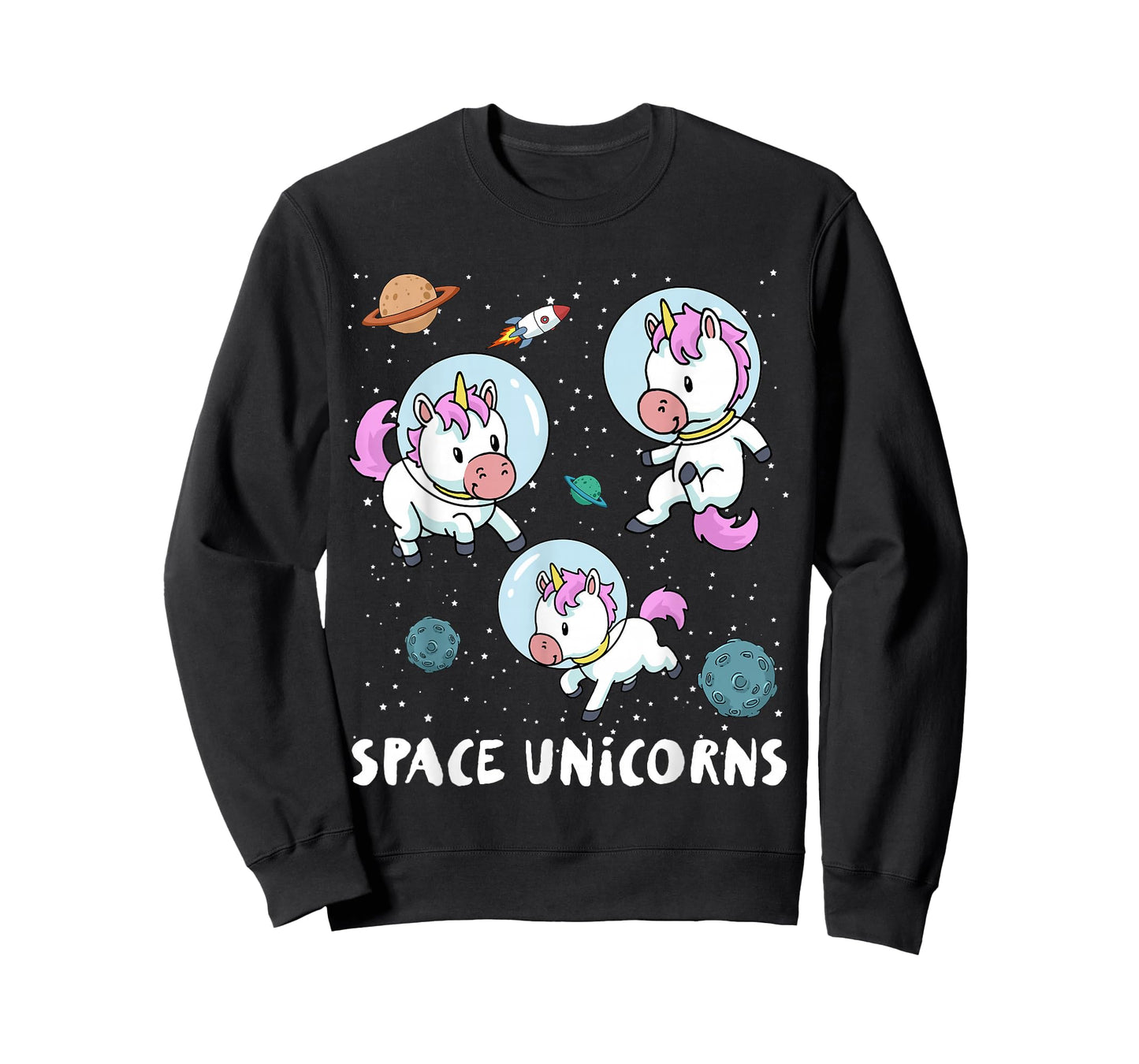 Space Unicorns T-Shirt Funny Astronaut Planet Travel Tee T-Shirt