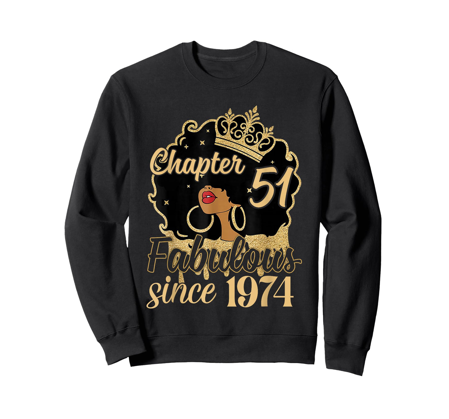 Chapter 51 Fabulous Since 1974 51st Birthday for Girls Women T-Shirt