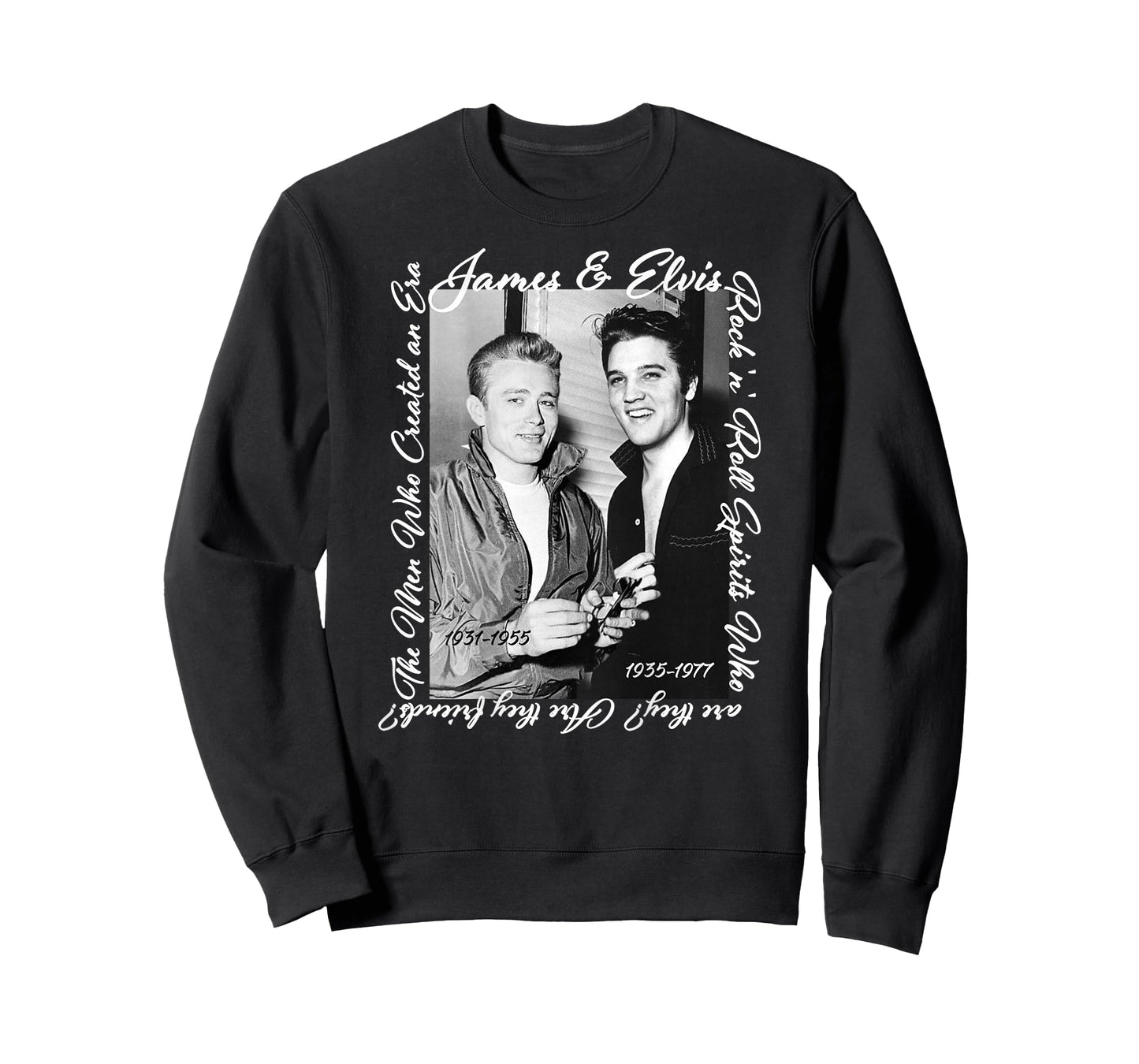 James Dean_Elvis Presley_Back Printed T-Shirt