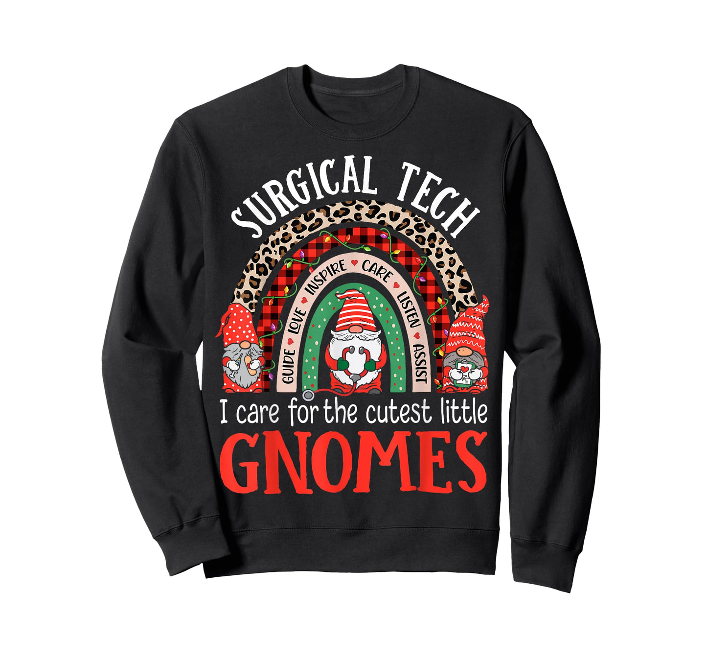 Christmas Surgical Tech Gnomes Surgical Nursing Technologist T-Shirt