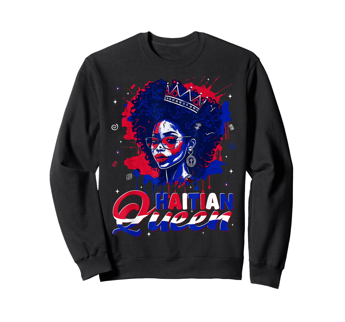 Haitian Queen Ayiti Pride Haiti Flag Day Womens Gifts T-Shirt