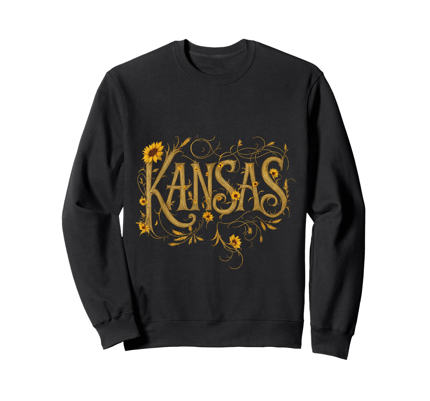 Vintage Kansas Sunflower Wheat Tshirt T-Shirt
