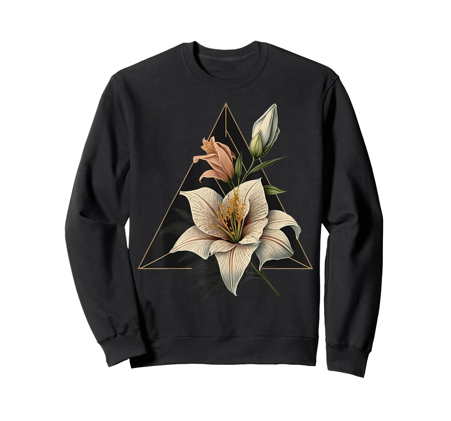 Abstract Geometric Lily T-Shirt