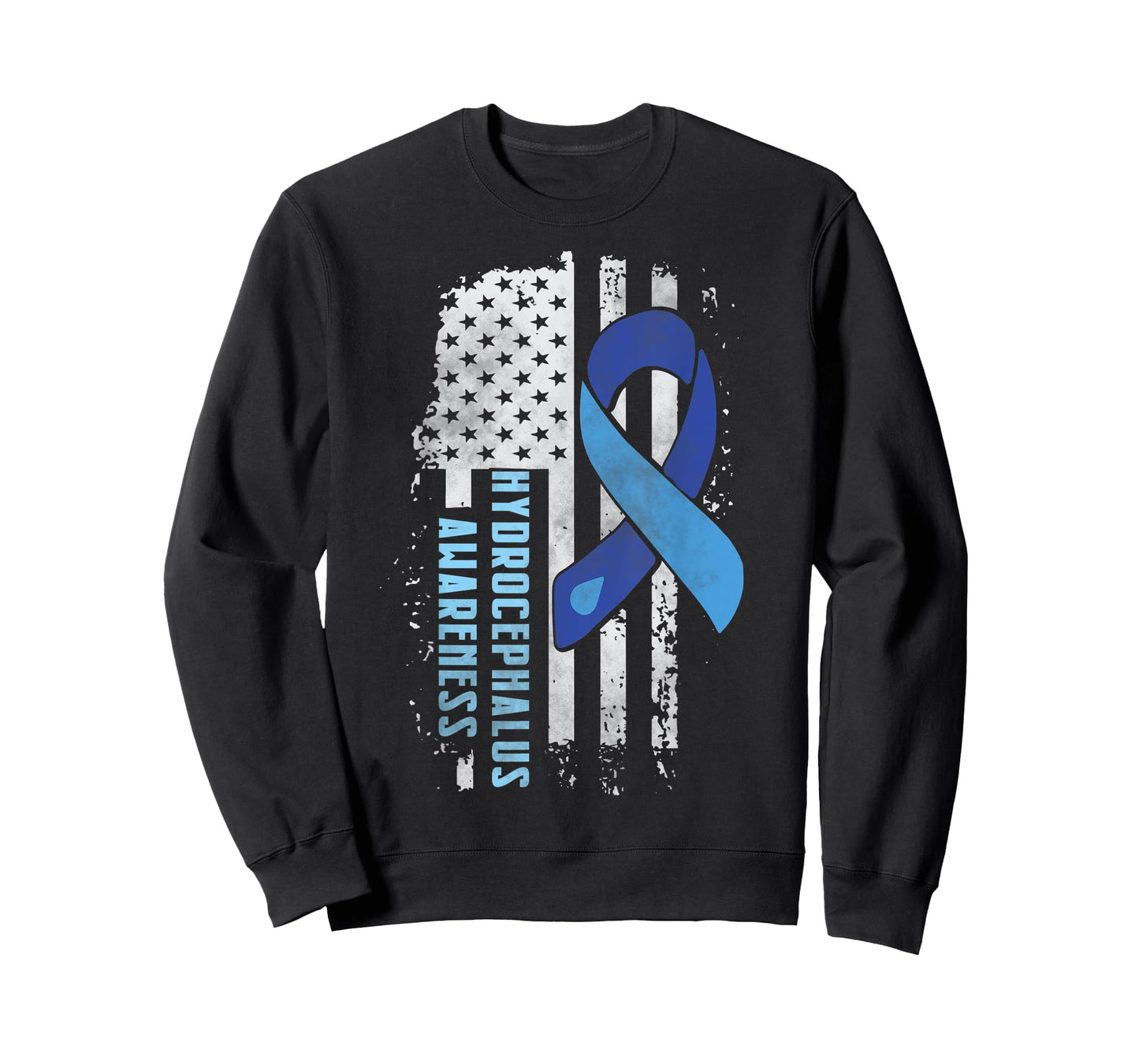 Hydrocephalus Awareness Shirt US American Flag Gift Shirt T-Shirt for Women Kids Men