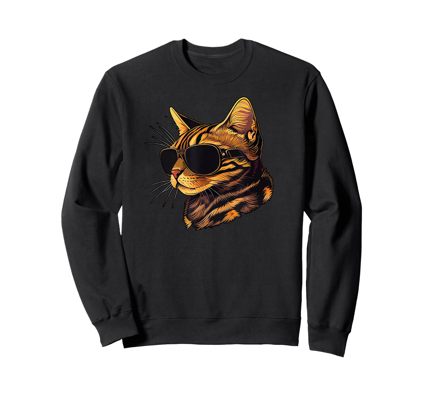 Dad Mom Cat Sunglasses - Bengal Cat T-Shirt