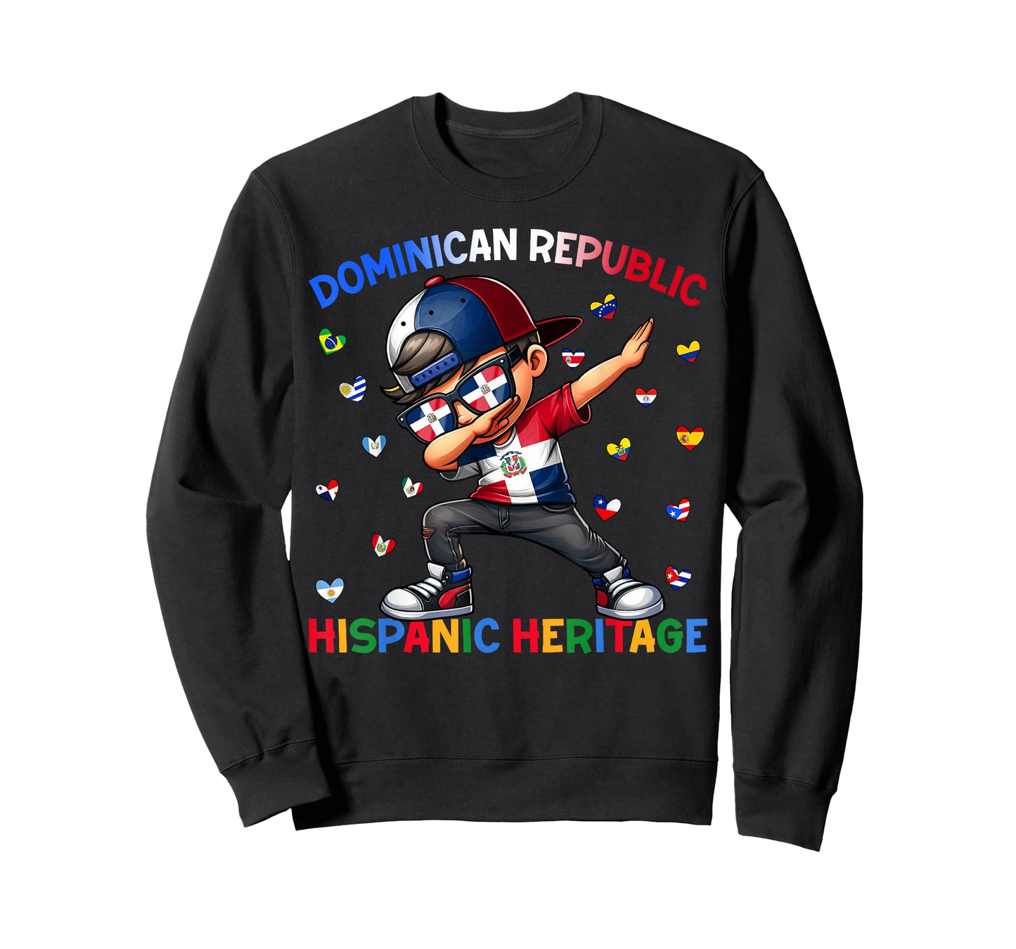 Hispanic Heritage Month Dominican Republic Flag Shirts Boys T-Shirt