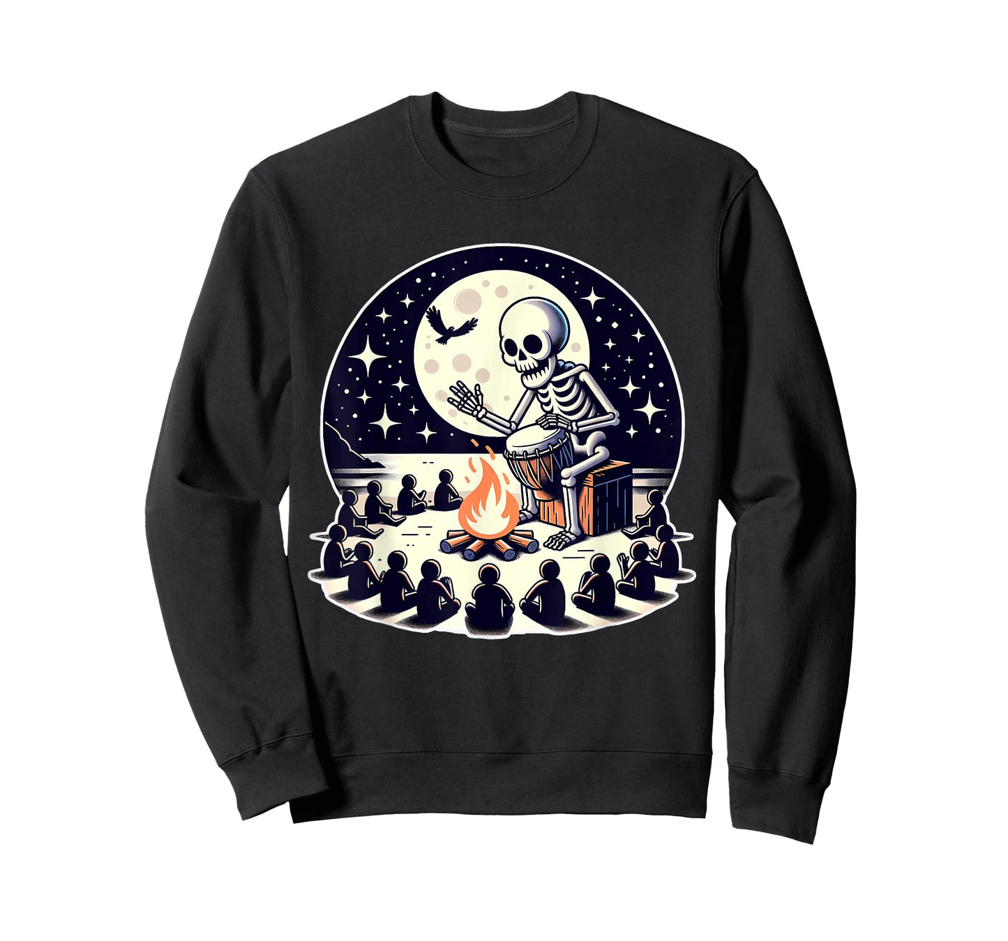 Halloween Skeleton Djembe Drum T-Shirt
