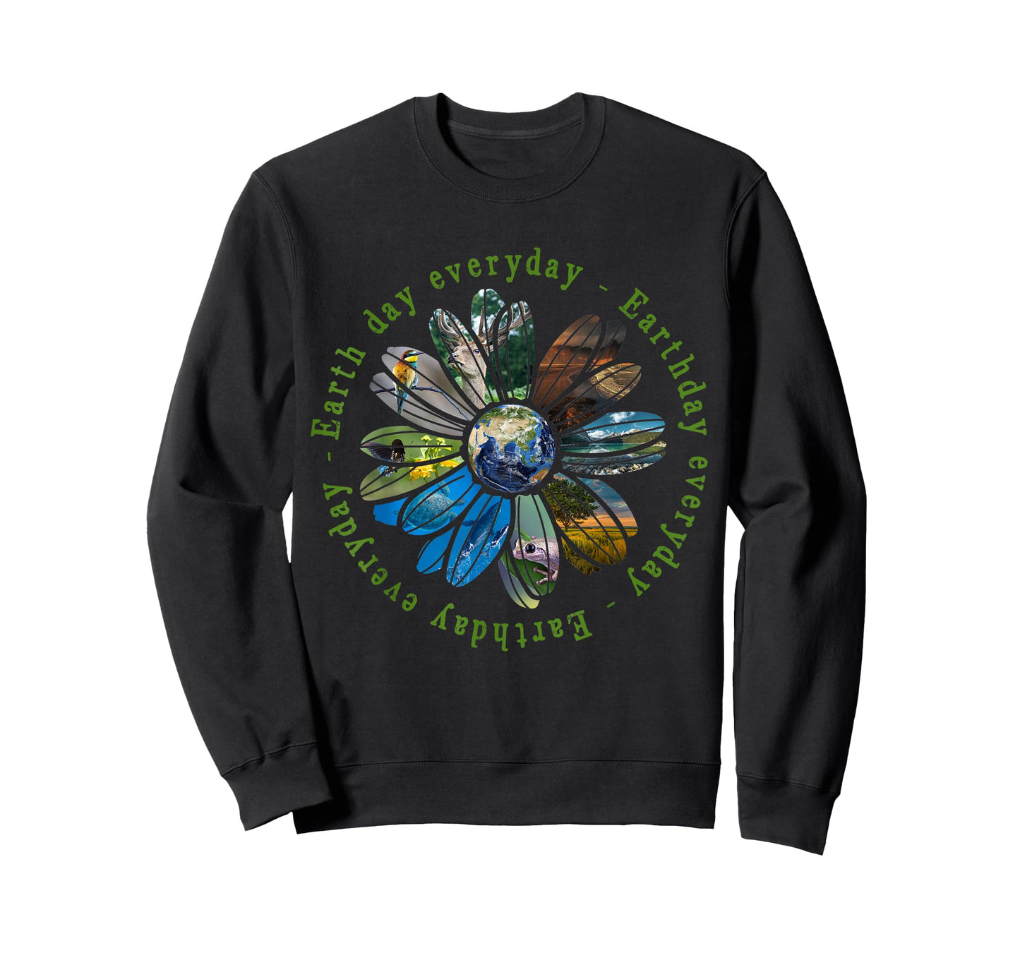 Funny Earth Day Everyday Sunflower Earth Animal Lovers T-Shirt