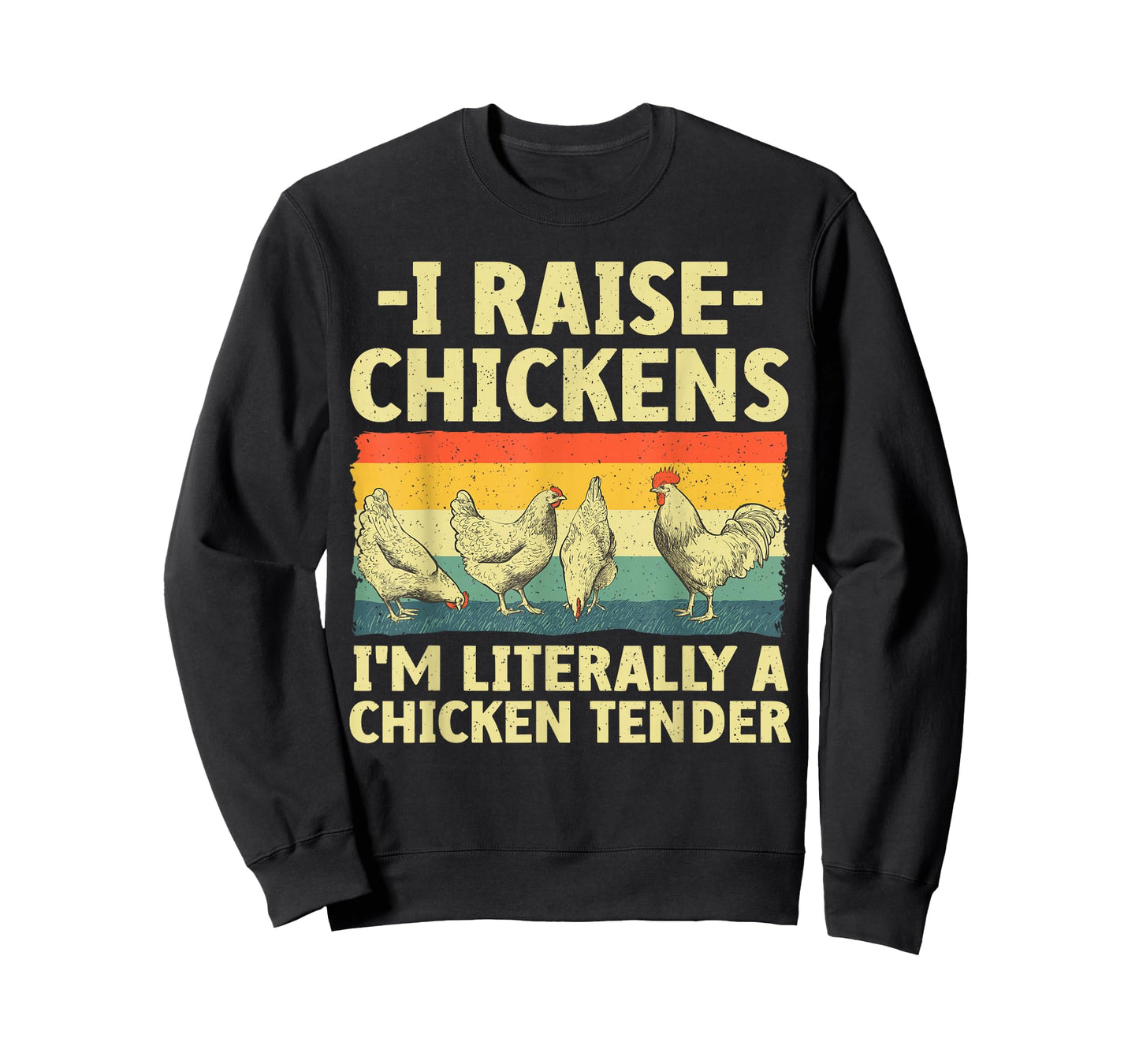 Chicken Gift Chicken Lover Accessories & Stuff Unisex-Adult T-Shirt Black Small Funny Chicken Tender Art Poultry Chicken Farmer T-Shirt