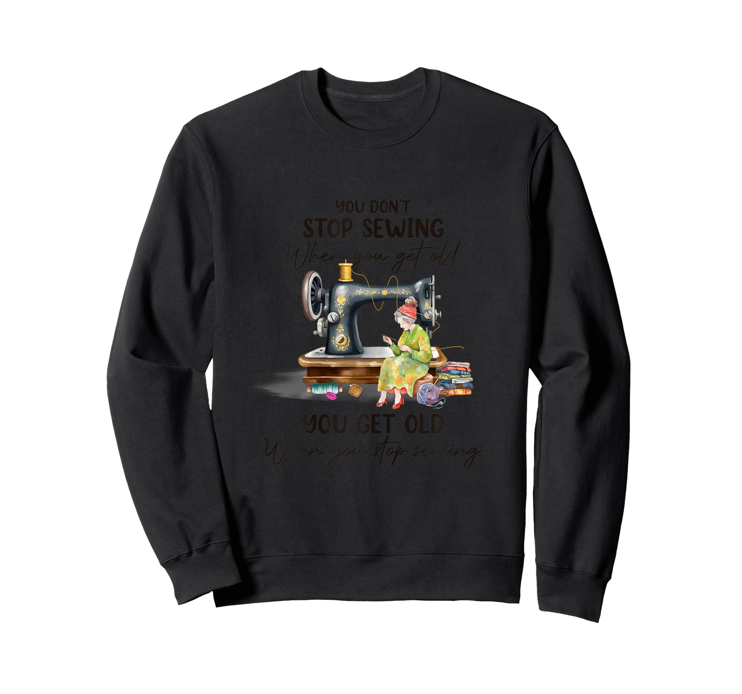 Quilting Yarn Graphic Design Seamstress Sewing Themed T-Shirt
