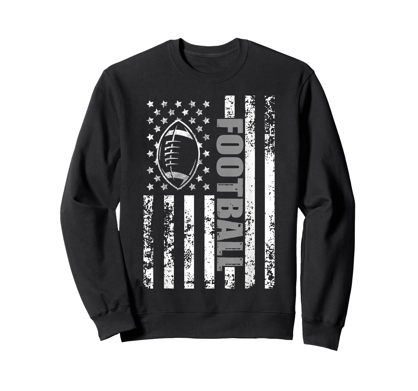American Flag Football Patriotic Football T-Shirt
