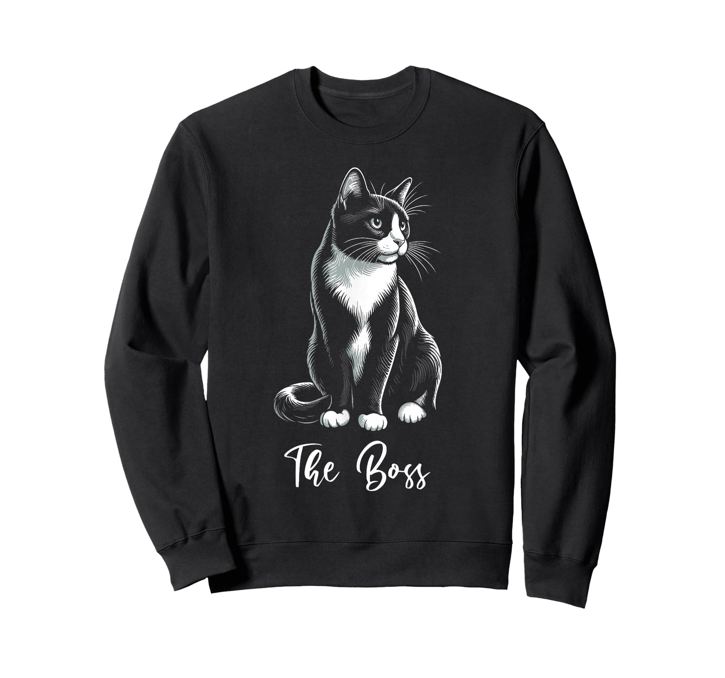 The Boss Tuxedo Cat Lover Kitten Tuxedo Cat Owner T-Shirt