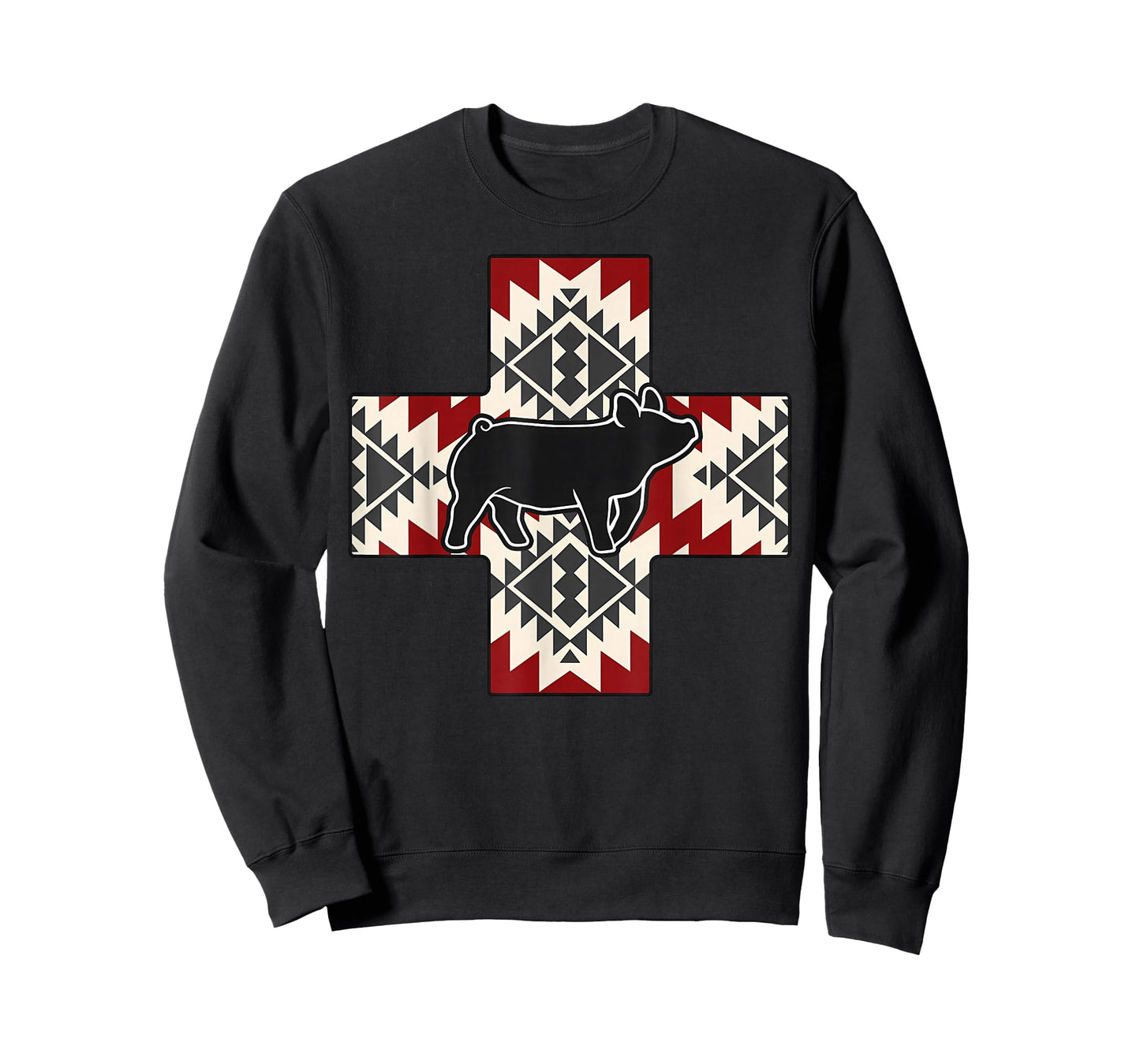 Aztec Show Pig Livestock Pig Breeder Stock Show Mom Pig T-Shirt