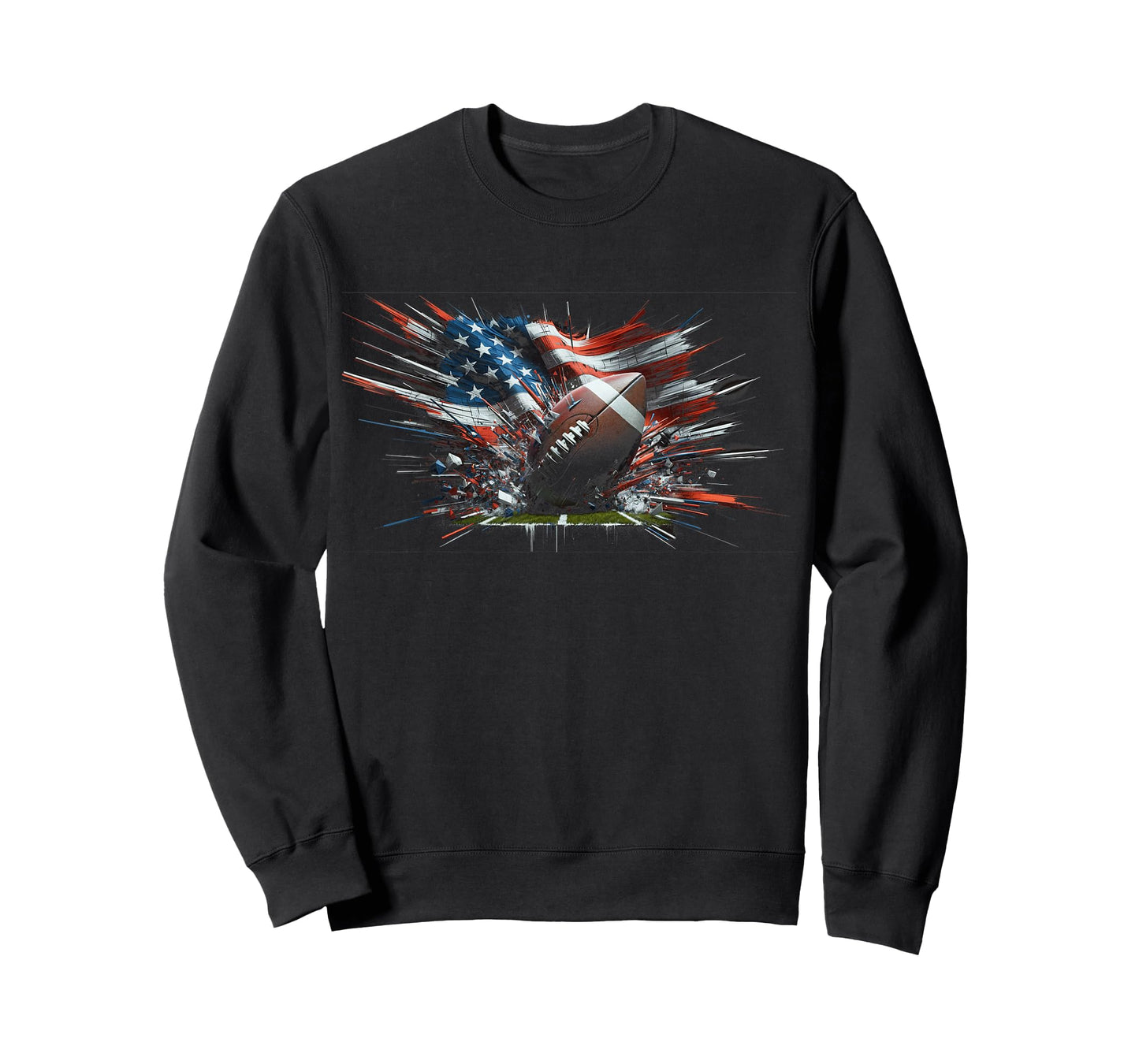 American football 4th Of July Men USA American Flag Boys T-Shirt