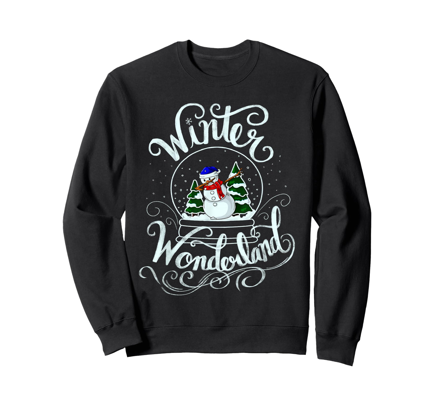 Winter Wonderland Snow Glob Xmas Dabbing Snowman Snowball T-Shirt