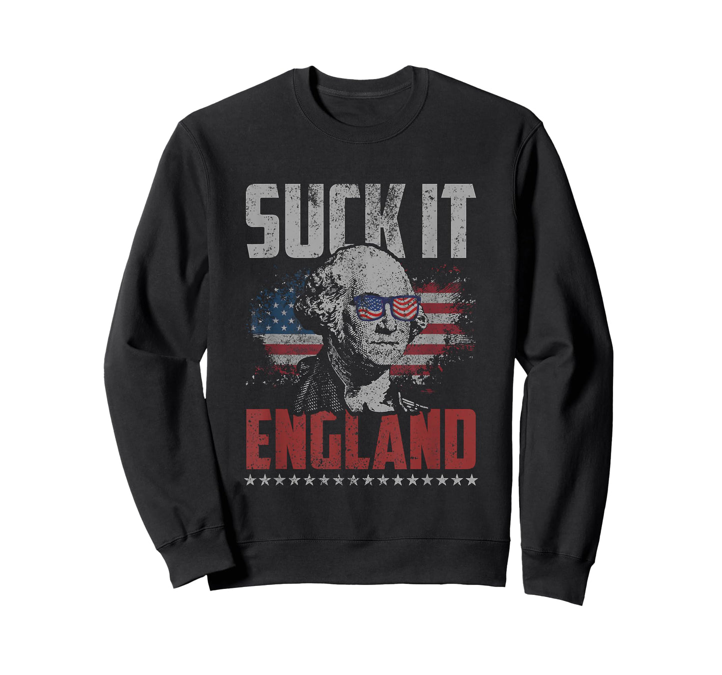 Suck It England George Washington 4th of July American Flag T-Shirt