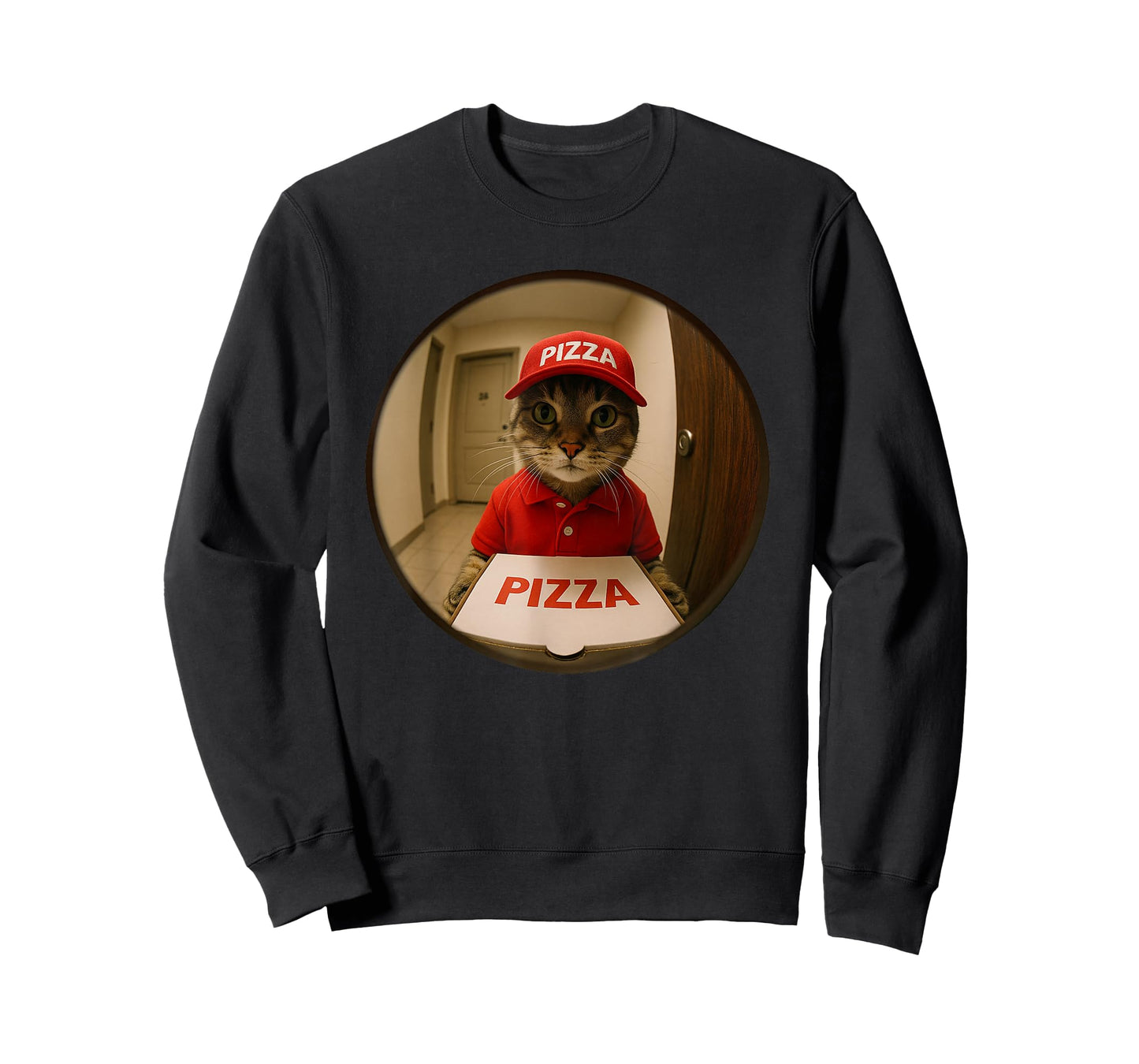 Funny Cats and Pizza Shirt Kitten Cat Shirt Men Women Kids T-Shirt