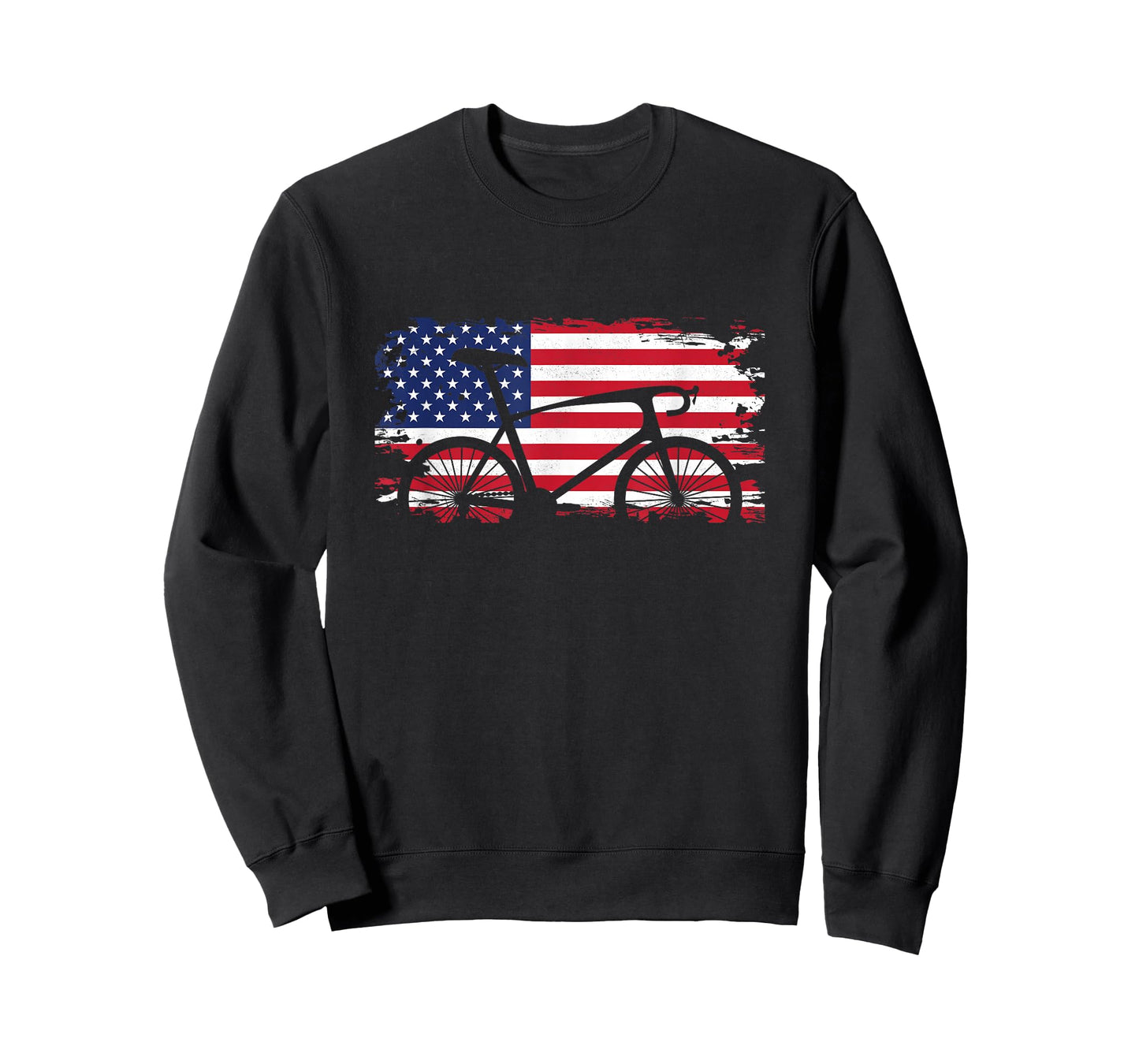 American Flag Road Biking Cycling Apparel - Bicycle Cycling T-Shirt