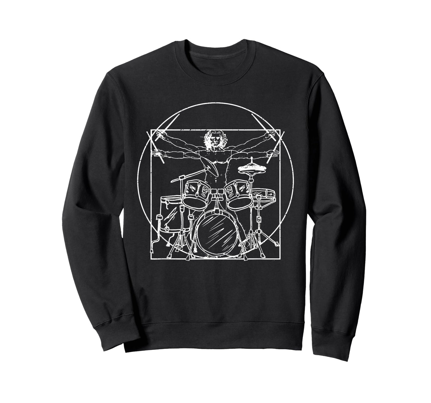 Drummer Gift Da Vinci Drums Drawing Present for Music Fans T-Shirt