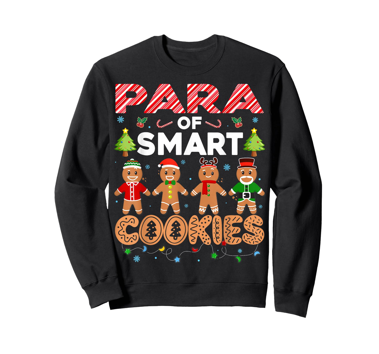 Christmas Paraprofessional Of Smart Cookies Gingerbread T-Shirt