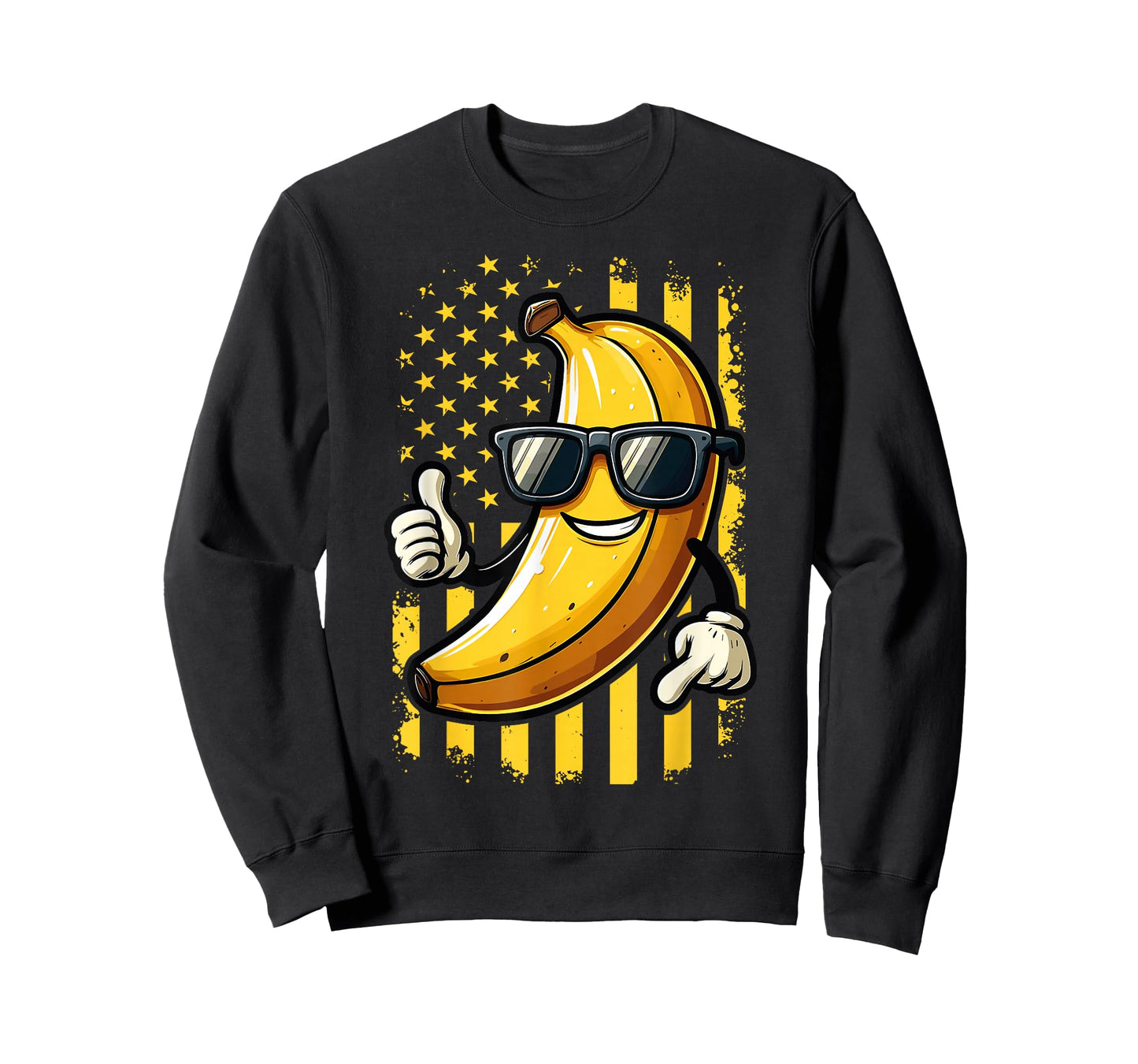 Graphic Bananas Proud Name Retro American Flag Bananas Lover T-Shirt