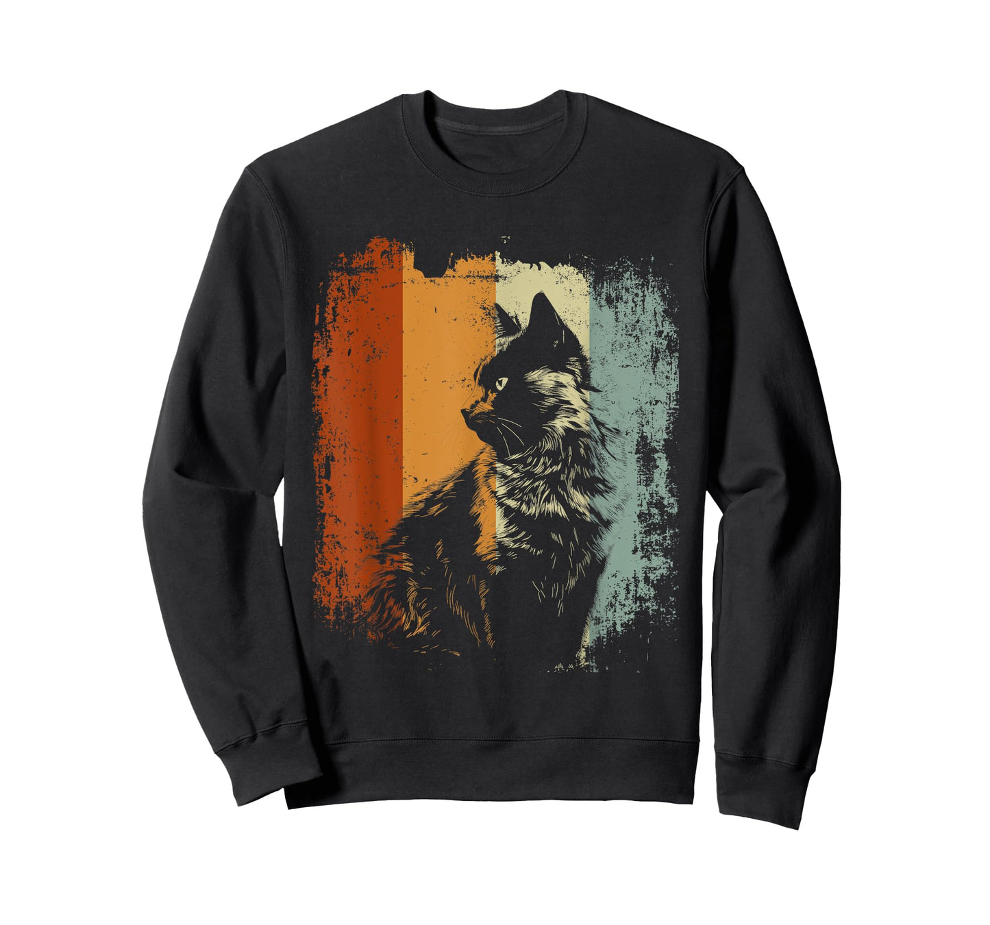 Nebelung Cat Retro Style T-Shirt