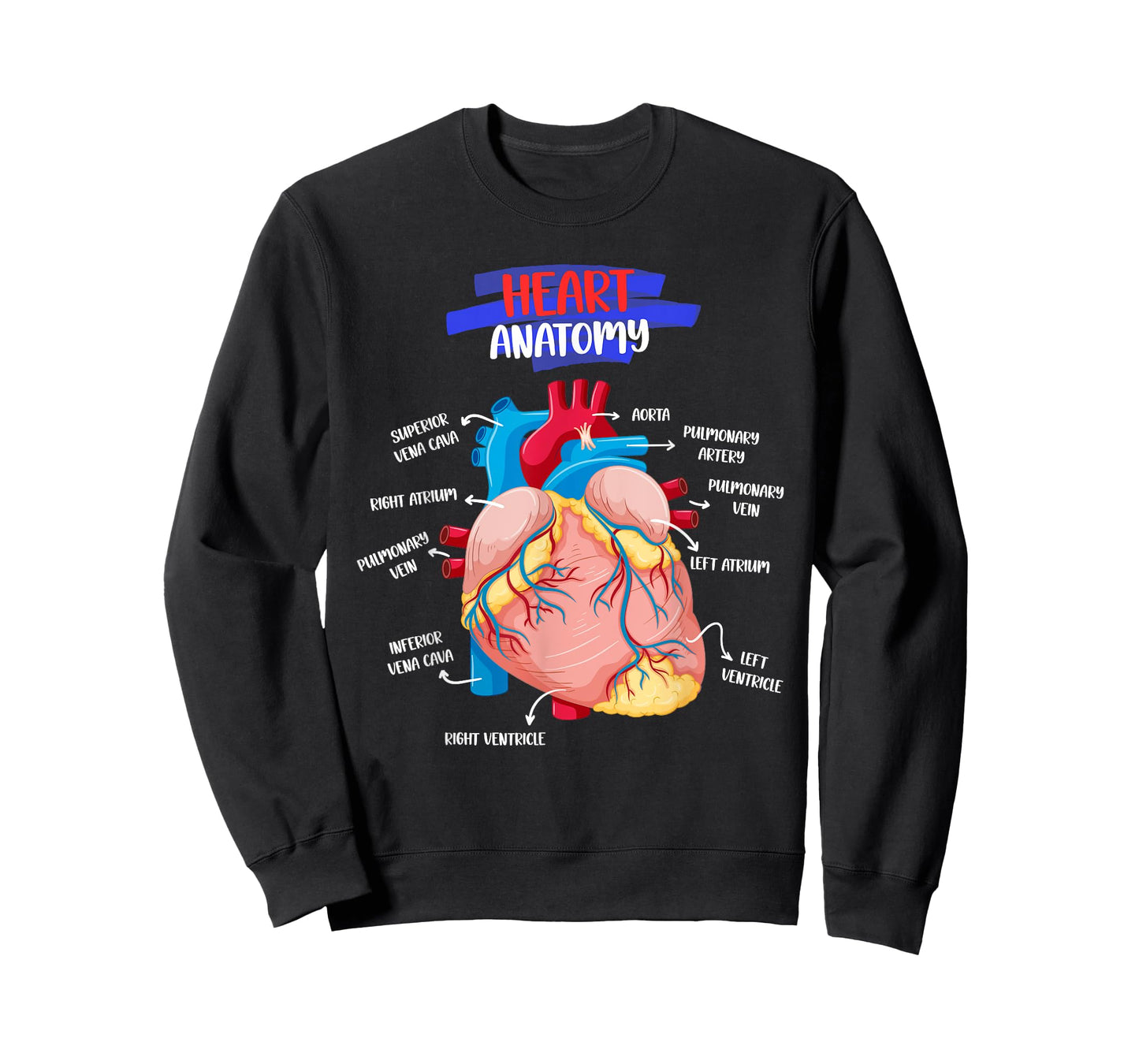 Anatomy Human Heart Anatomical Cardiac Heart Doctor Medical T-Shirt