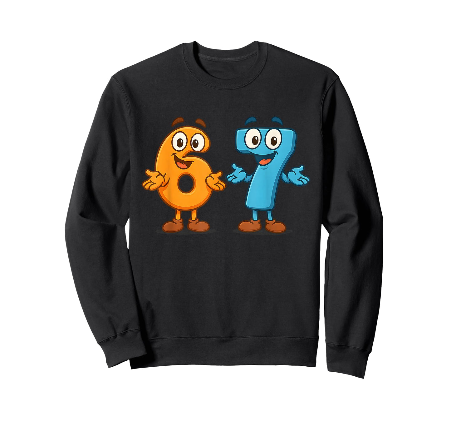 67 Meme Six Seven Kids Number Blocks Math Teacher Funny 6 7 T-Shirt