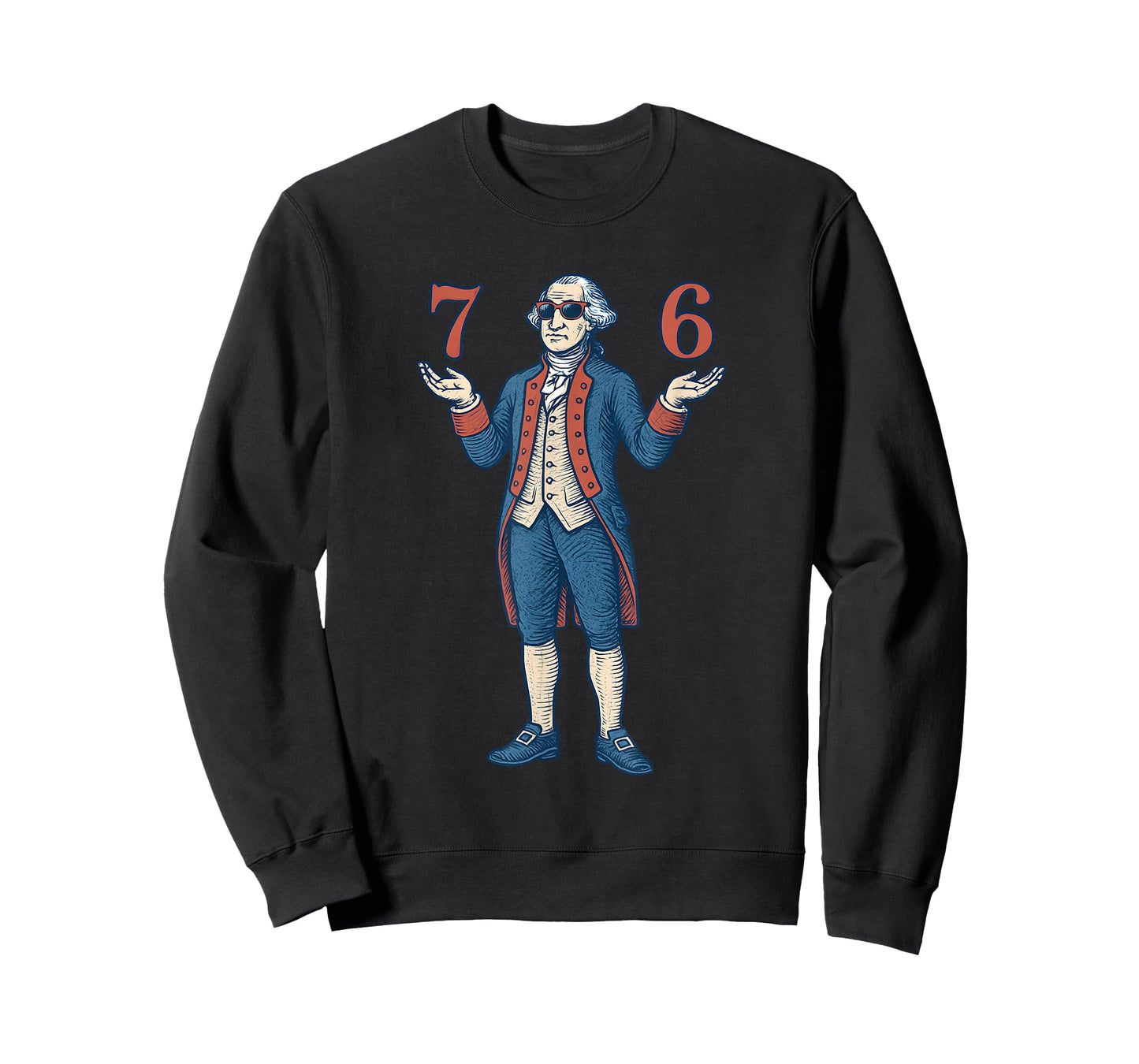 67 George Washington 7 6 Meme Six Seven 6-7 4th of July T-Shirt