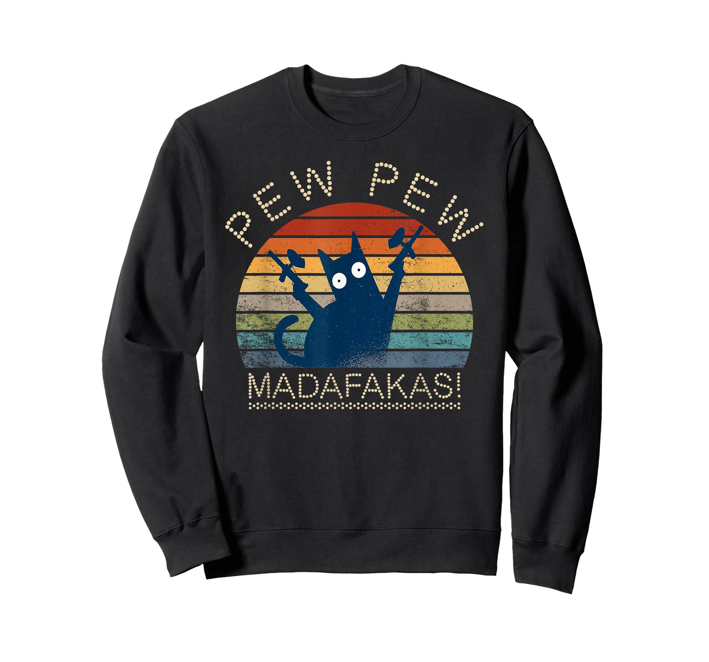 Paintball Cat Pew Pew Madafakas Crazy Cat Funny Paintball T-Shirt