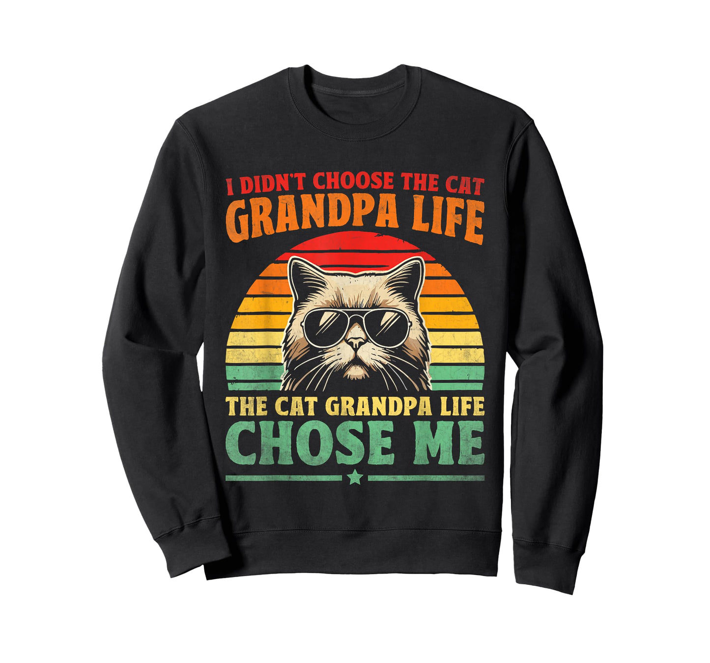 Cat Grandpa Life Cat Lover Grandpa Cat Grandfather T-Shirt