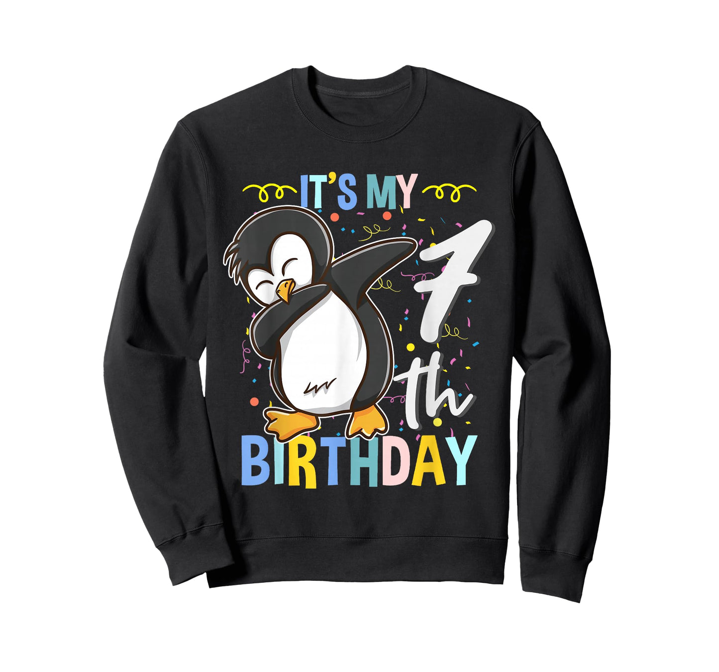 Its My 7th Birthday Dabbing Penguin T-Shirt