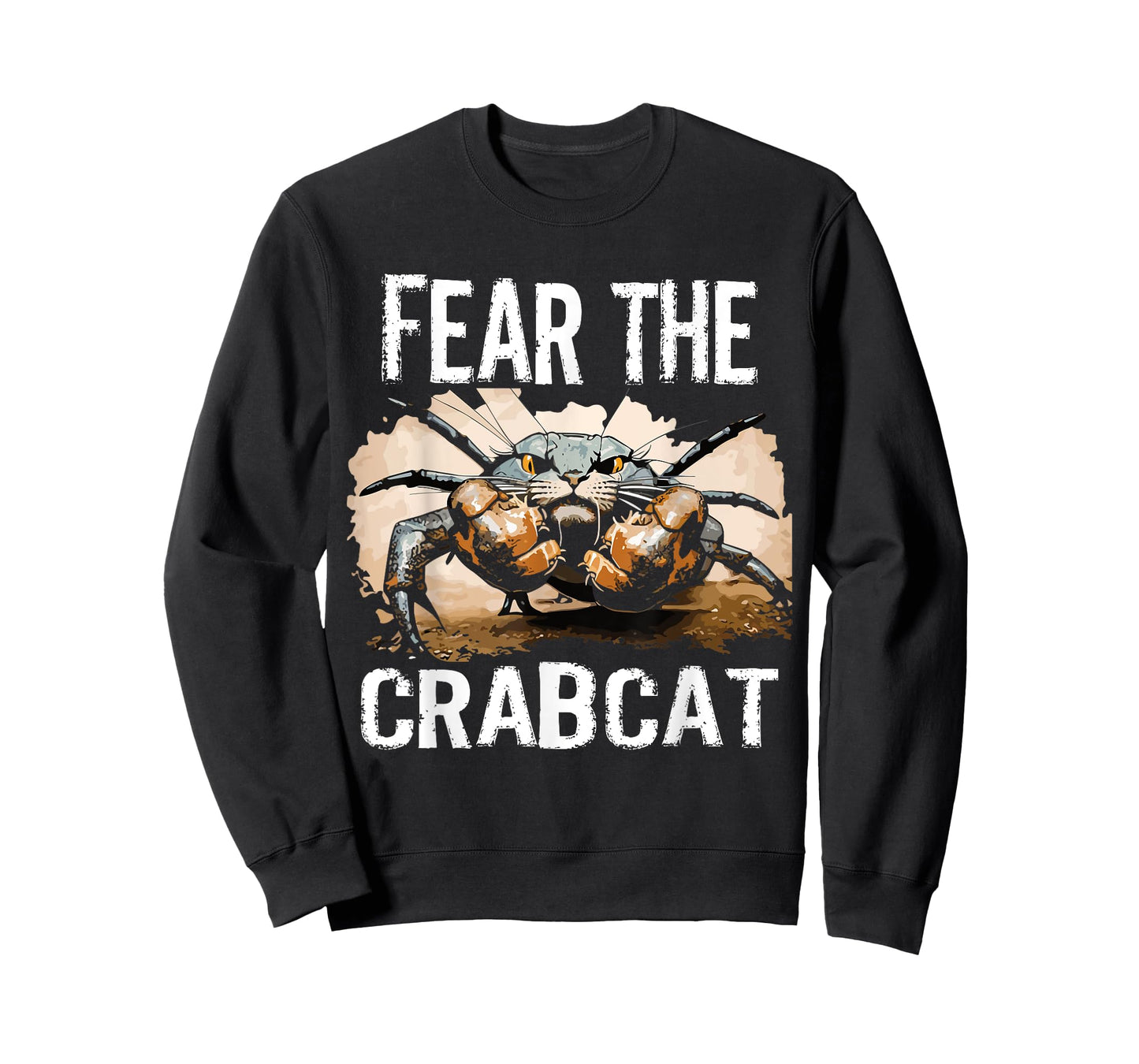 Fear the Crabcat - Funny Crab cat Cryptid Cryptozoology Men Women Kids T-Shirt