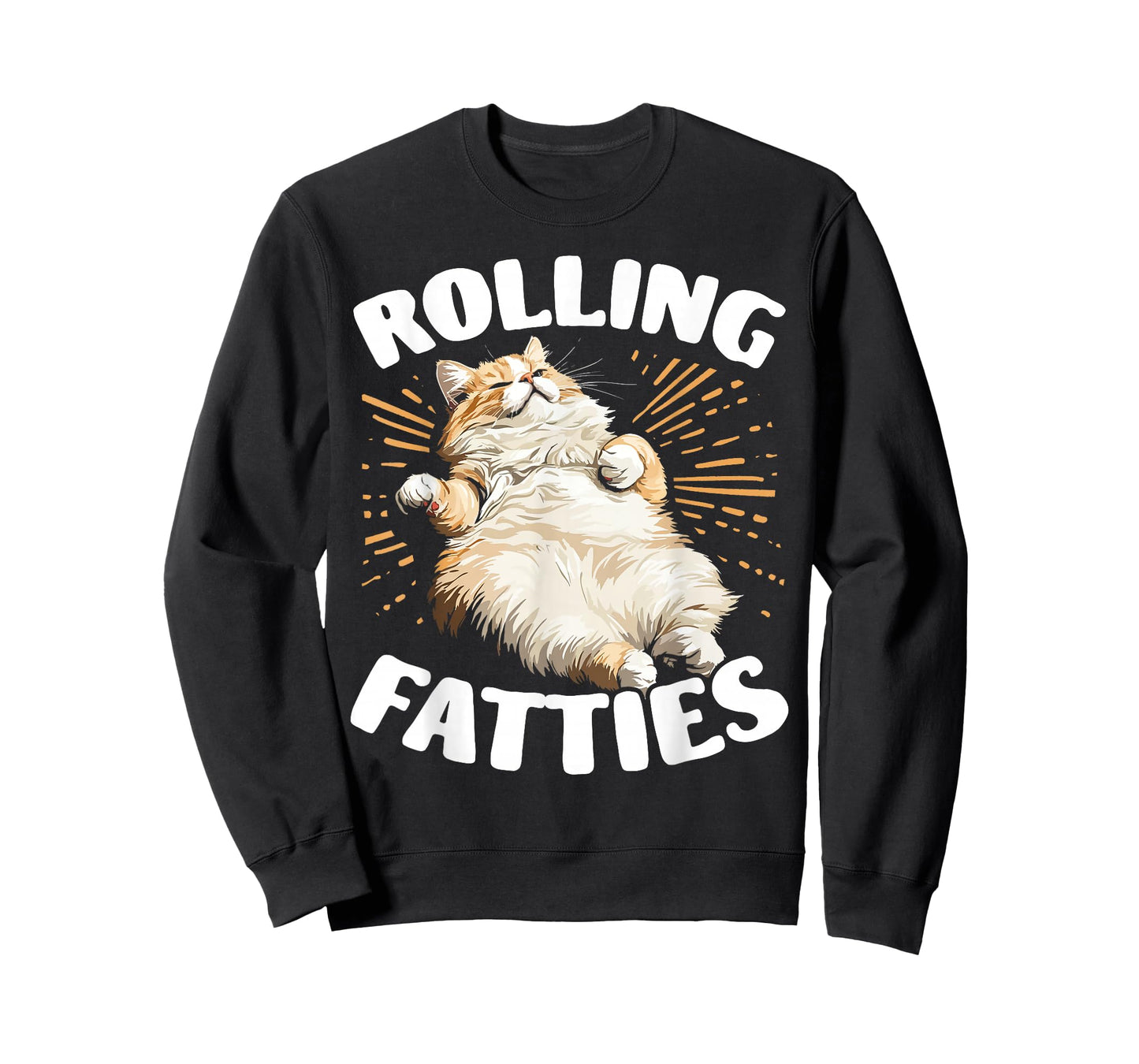 Rolling Fatties Graphic for Cat Lover Cute Cat T-Shirt