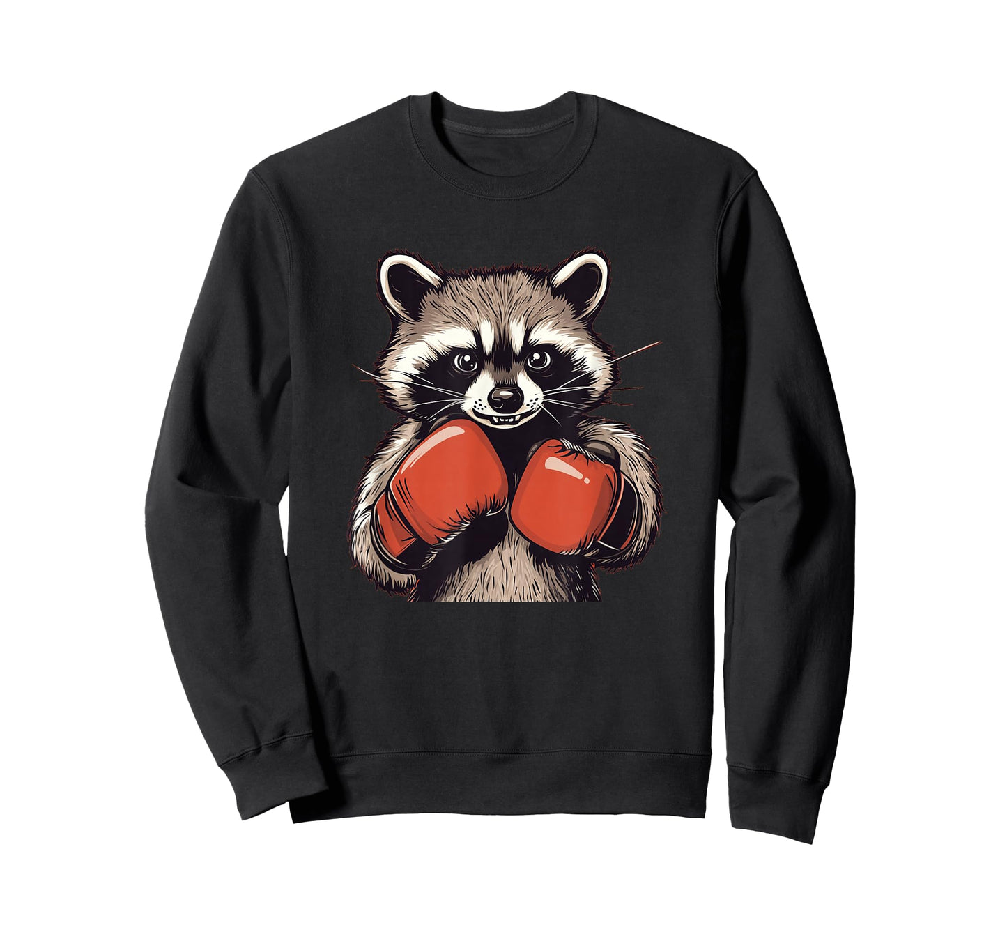 Funny Raccoon Costume for Sport and Boxing Gloves Lovers T-Shirt