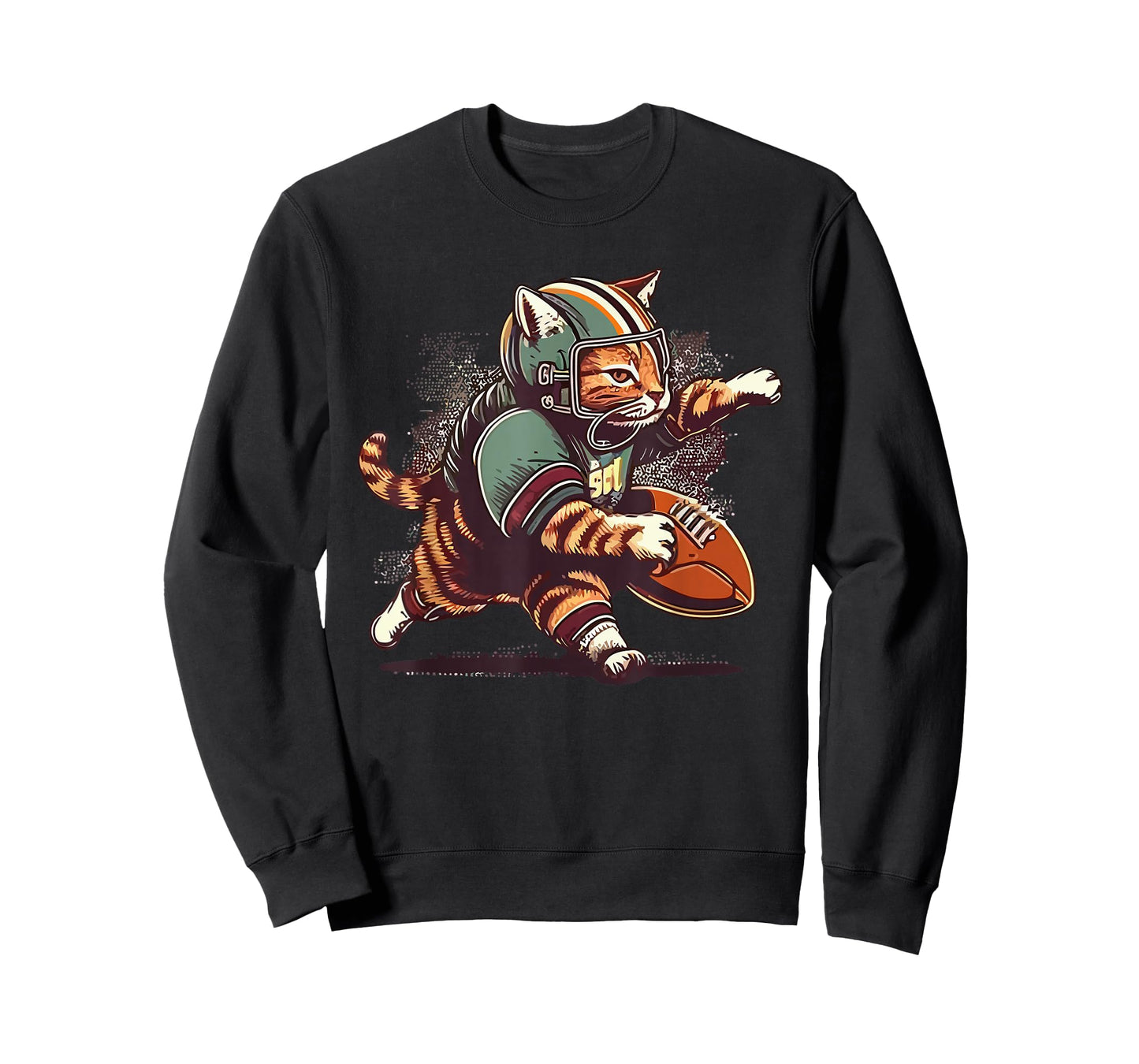 Cat Playing American Football T-Shirt