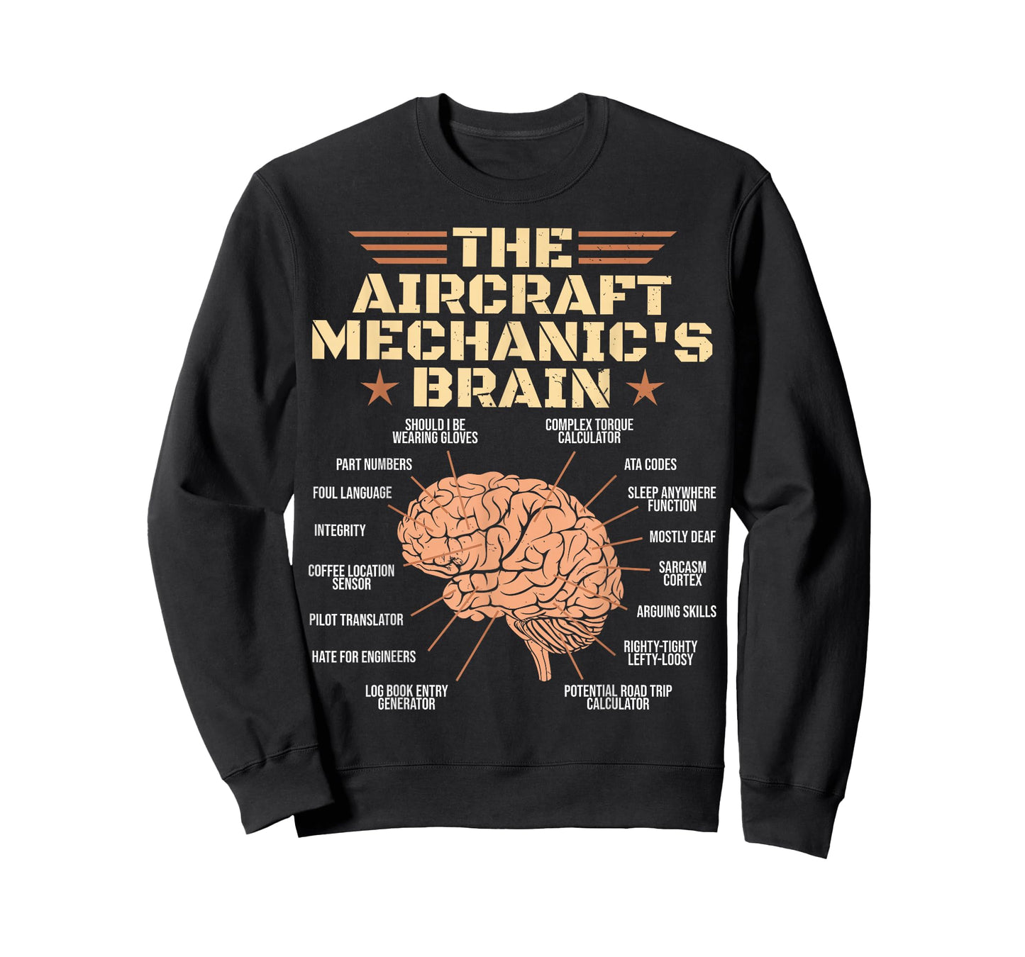 Aircraft Mechanics Brain Shirt Aviation T-Shirt