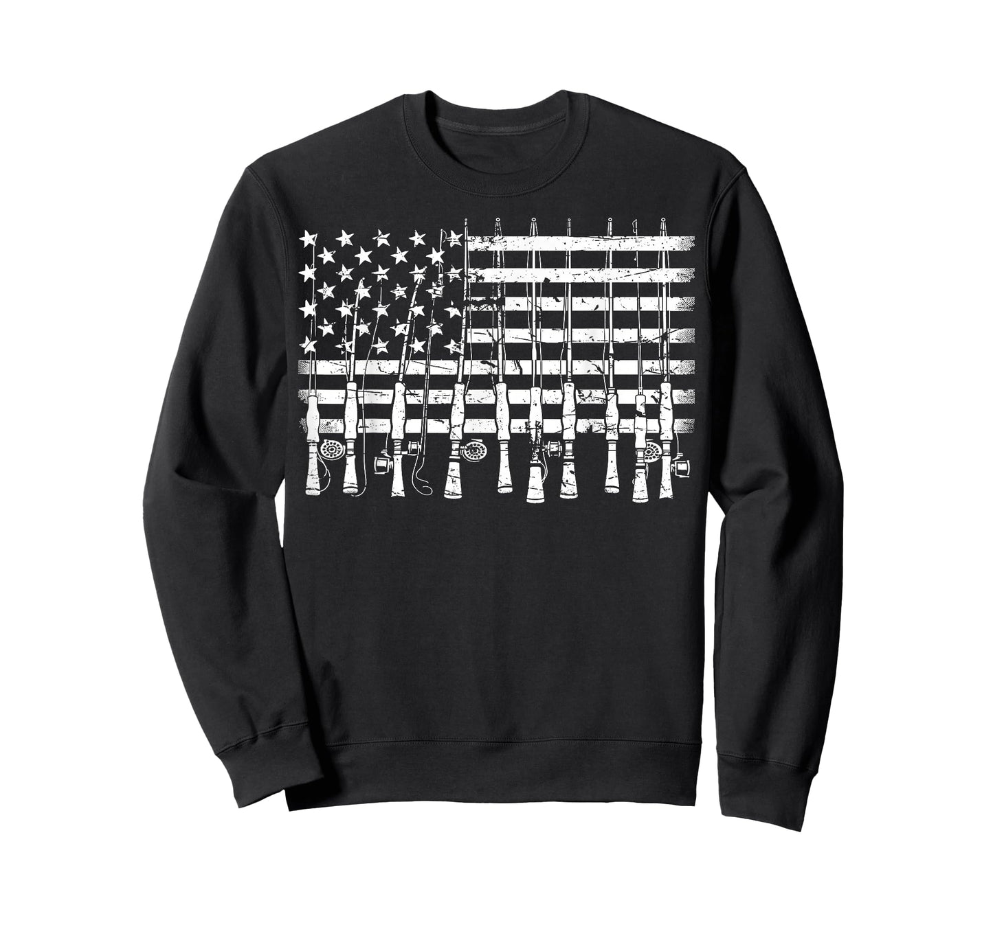 Fishing American Flag Fishing T-Shirt