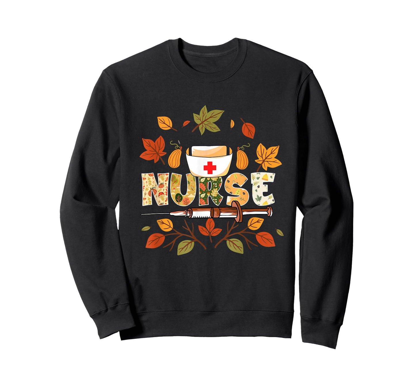 Autumn Fall Outfit Nurse Thankful Grateful Blessed T-Shirt