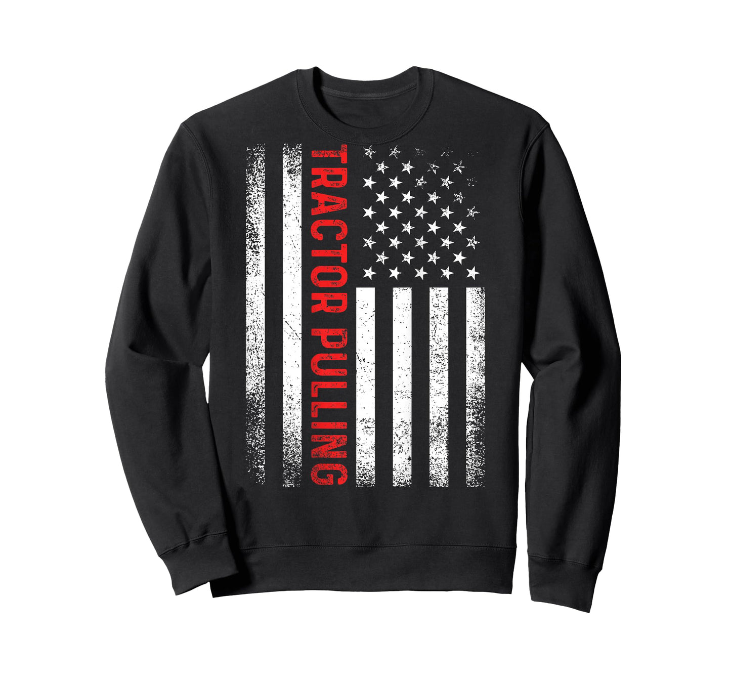 Tractor Pulling Cool USA American Flag Vintage Father's Day T-Shirt