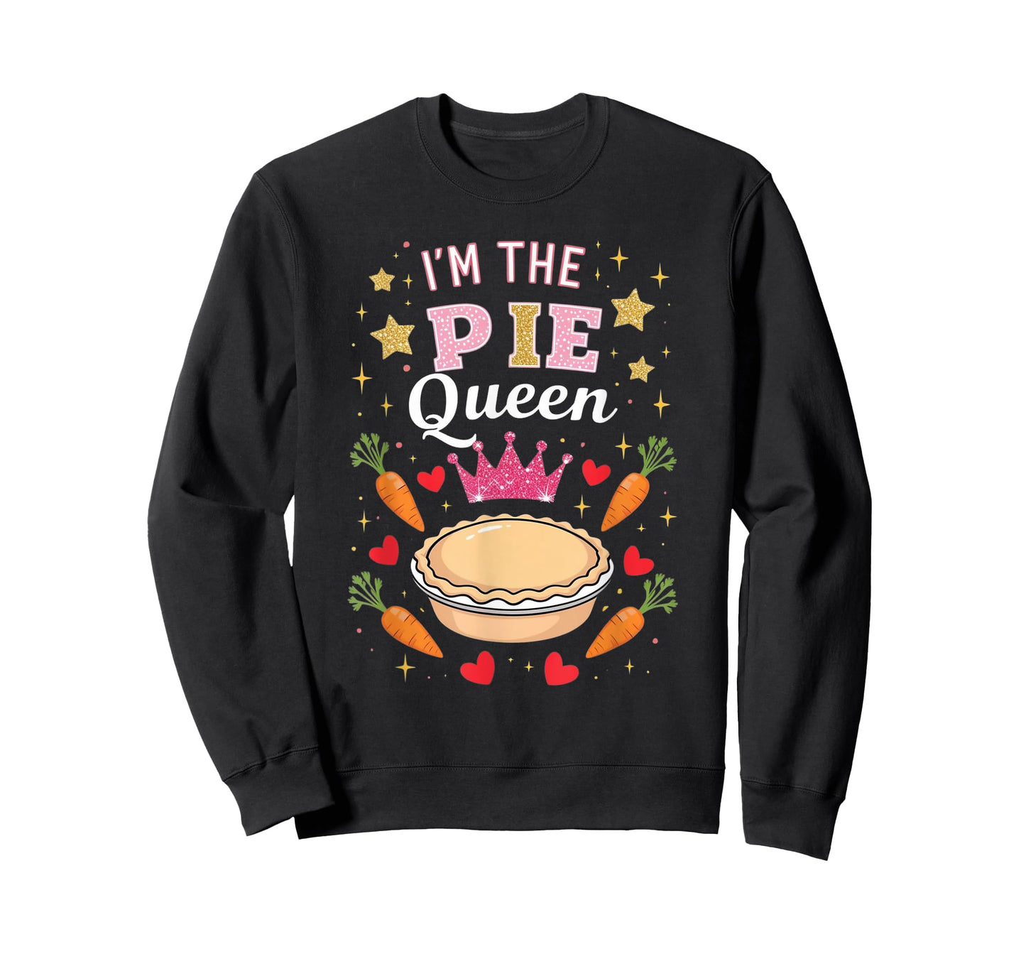 Cute I'm Pie Queen Pie Day Lover Happy Celebrate Party Crown T-Shirt