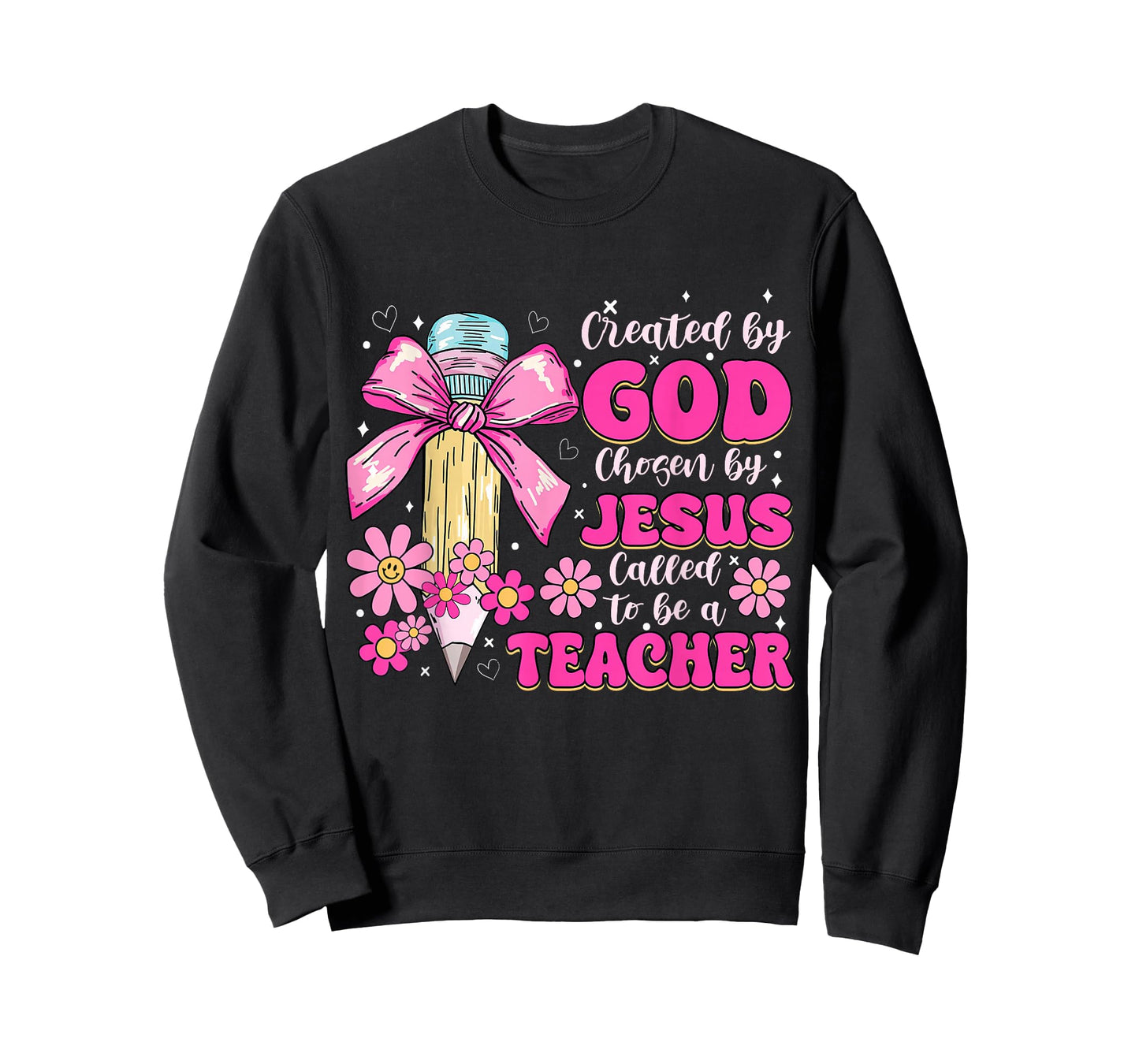 Created By God Called To Teacher - Jesus Christian Teacher T-Shirt