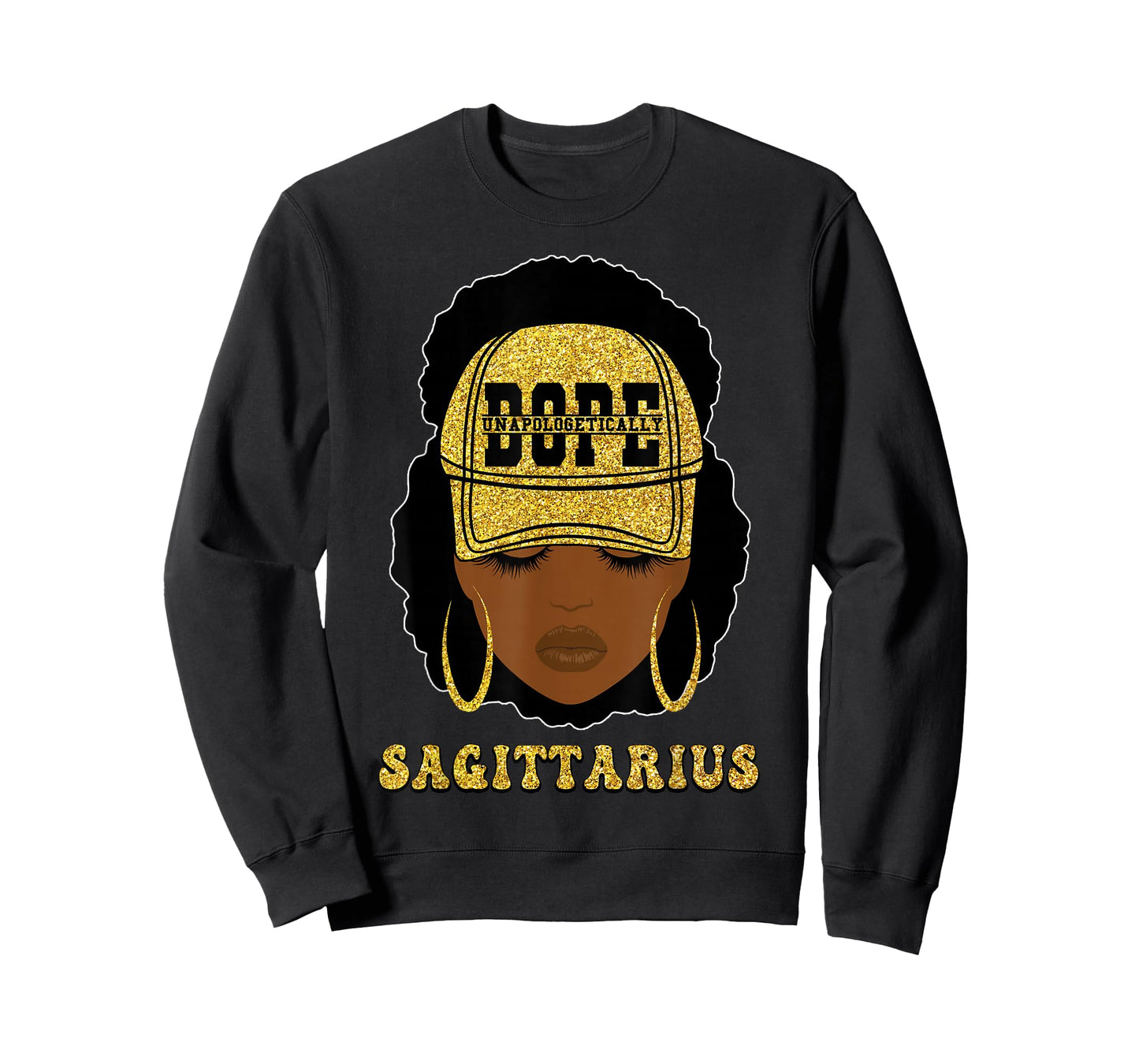 Unapologetically Dope Sagittarius Queen Black Women Zodiac T-Shirt