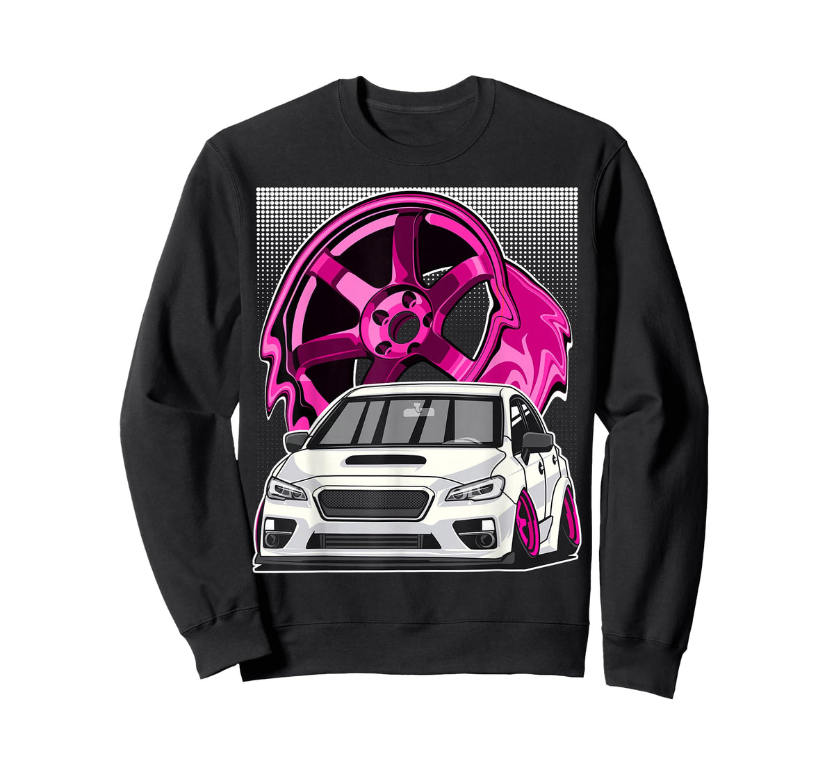 Subie VA JDM Stance Car Wheel Boxer Motor Racing Graphic T-Shirt