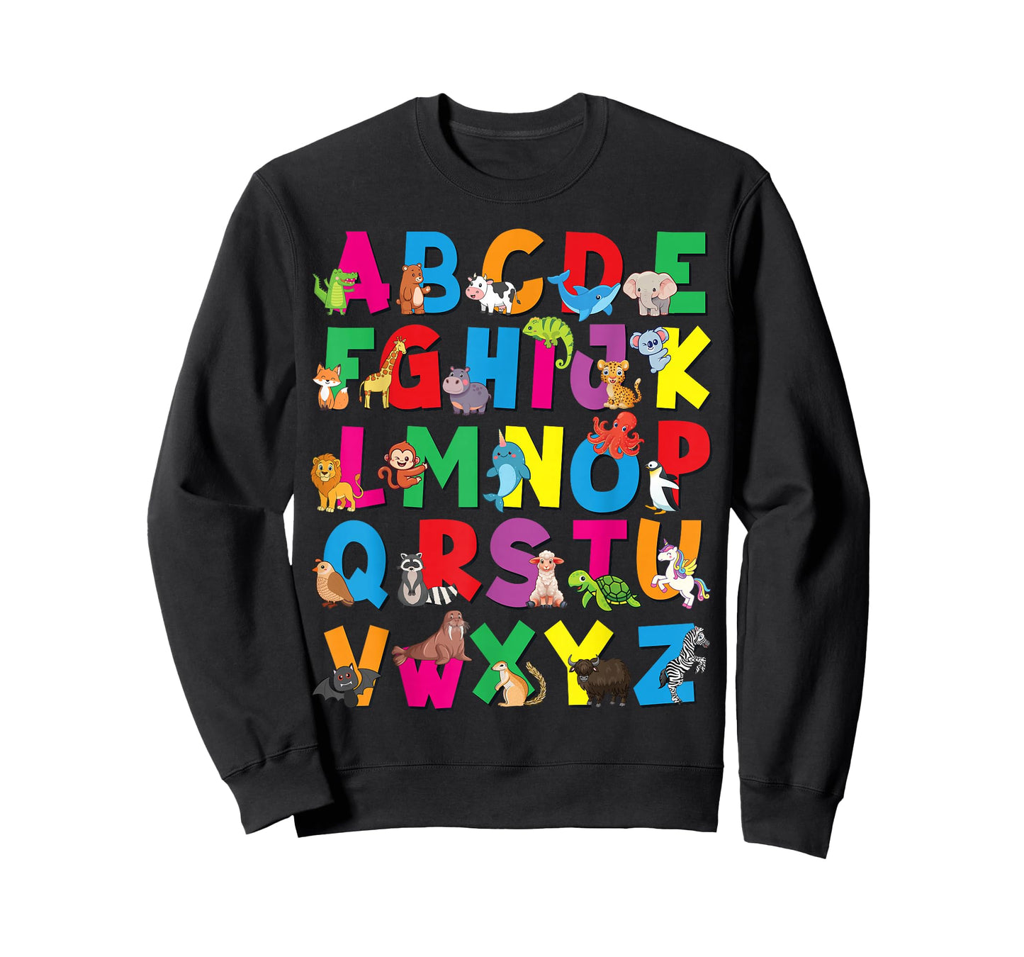 Alphabet Animals ABCs Zoo Kids Boys Girls Teacher T-Shirt